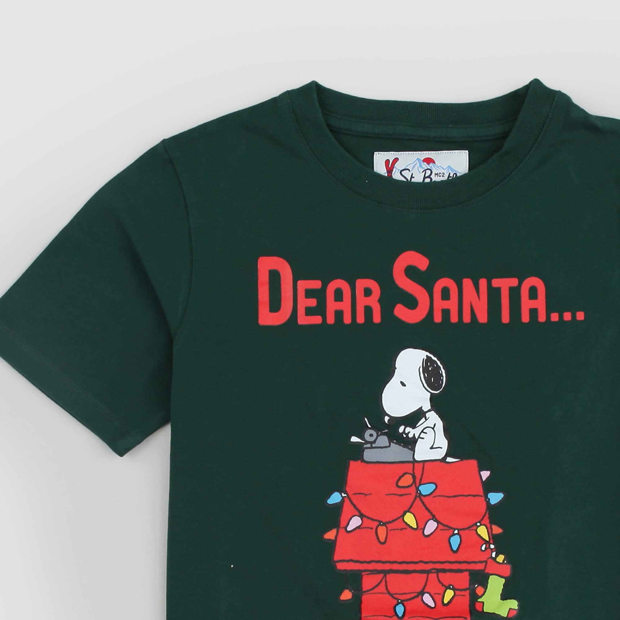 Maglietta Natalizia Verde e Stampa Snoopy - annameglio.com abbigliamento moda