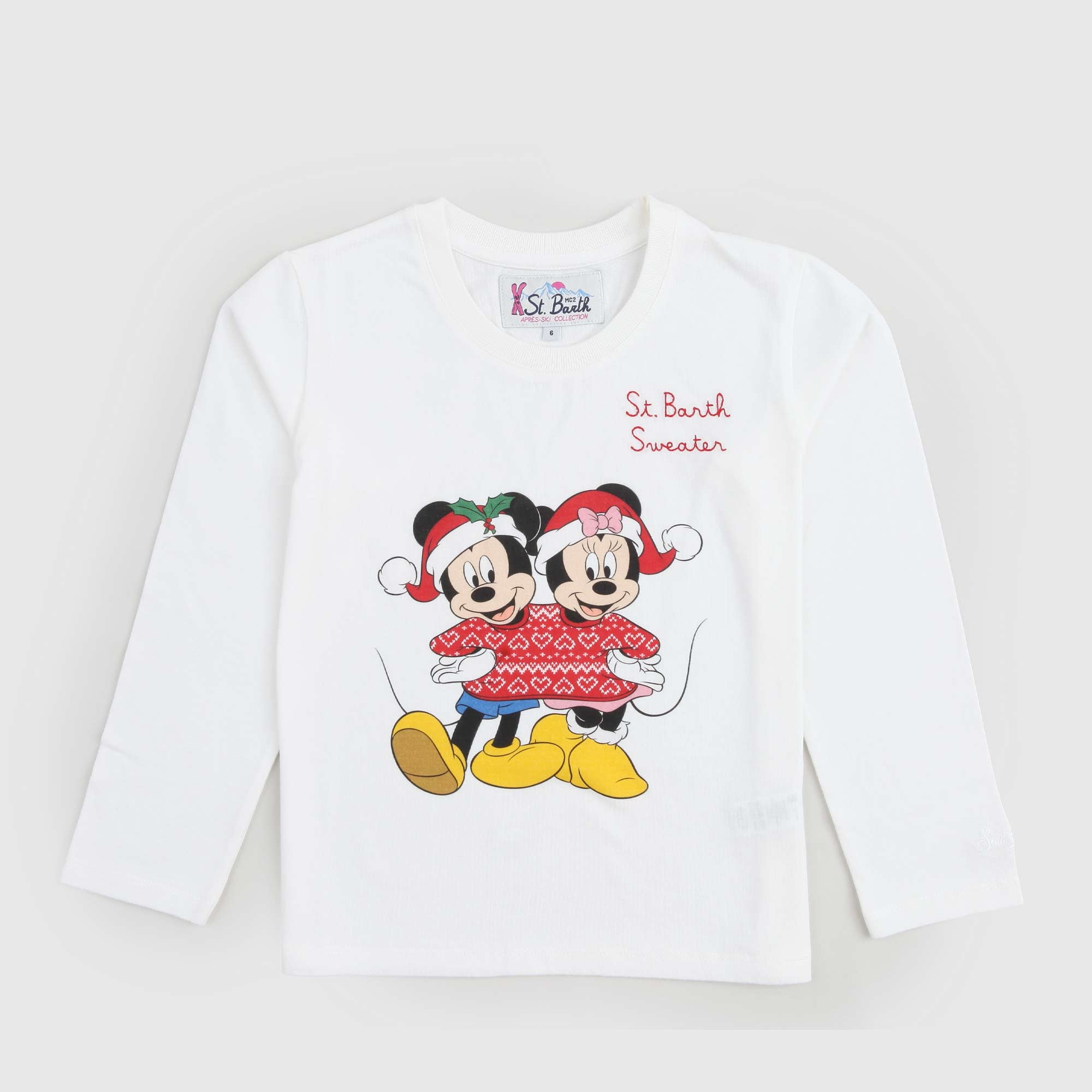 T-shirt bianca natalizia con Topolino - annameglio.com abbigliamento moda