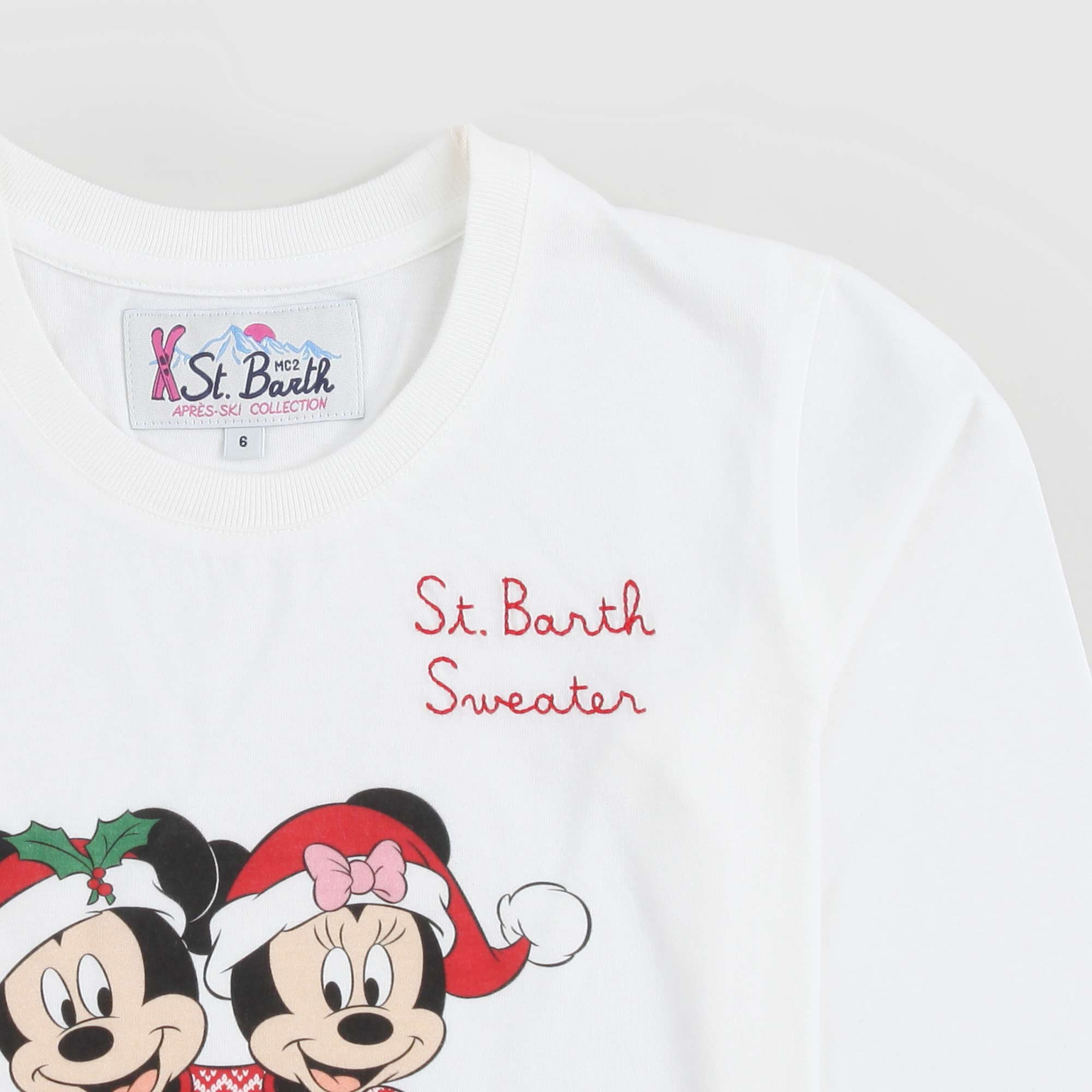 T-shirt bianca natalizia con Topolino - annameglio.com abbigliamento moda
