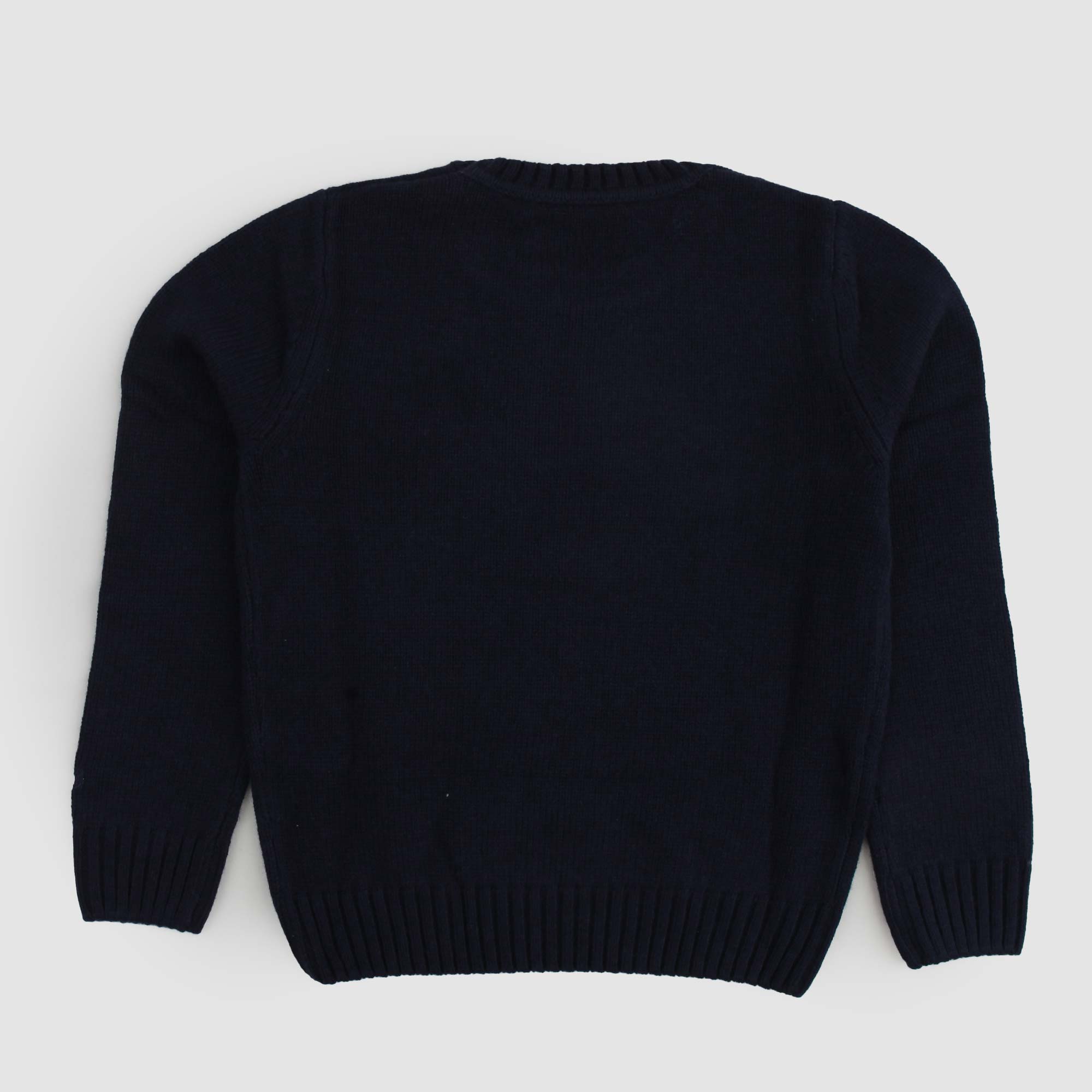 Maglione blu con ricamo St Moritz - annameglio.com abbigliamento moda