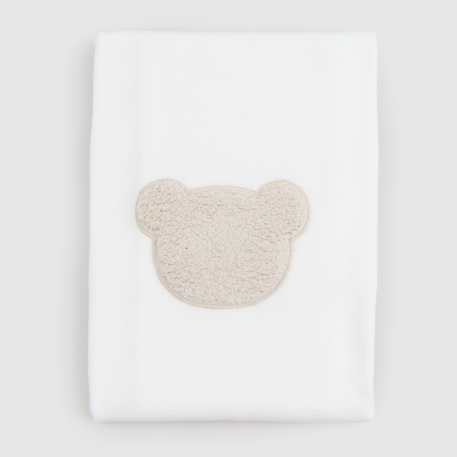 Copertina Culla In Pile Panna Con Orsetto - annameglio.com abbigliamento moda