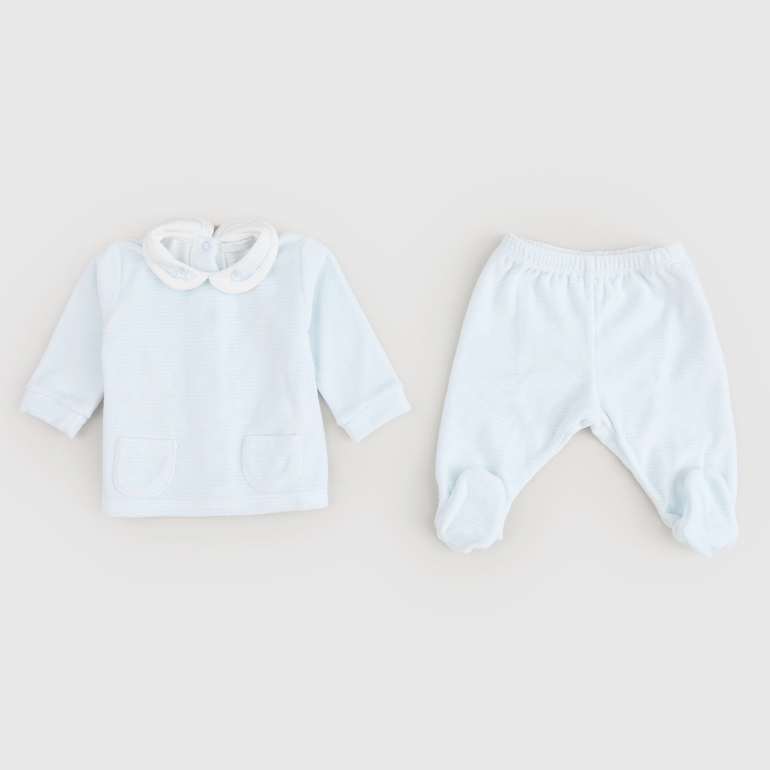 Tutina Celeste Rigata COCCODE' - annameglio.com abbigliamento moda