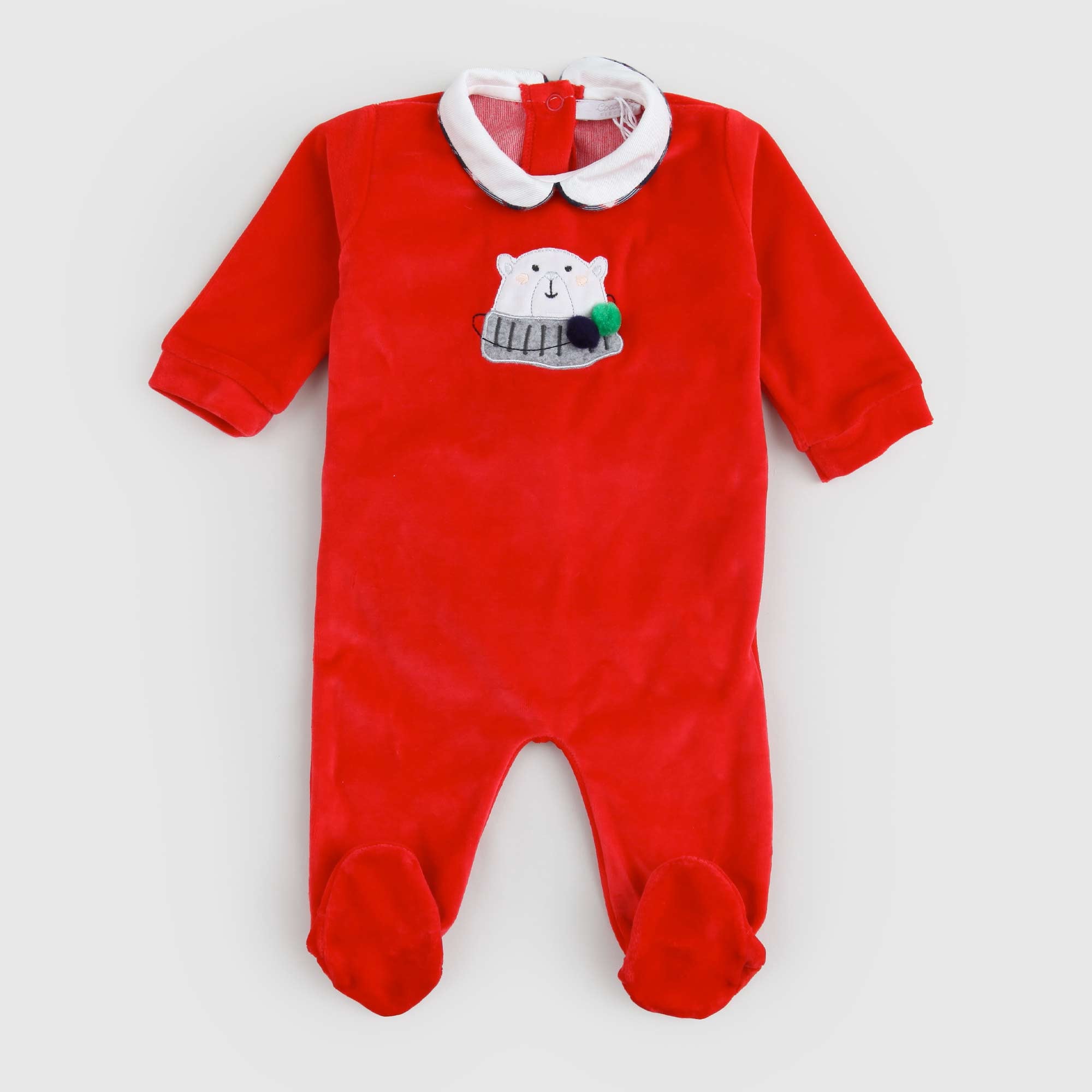 Tutina in ciniglia rossa firmata COCCODE' - annameglio.com abbigliamento moda