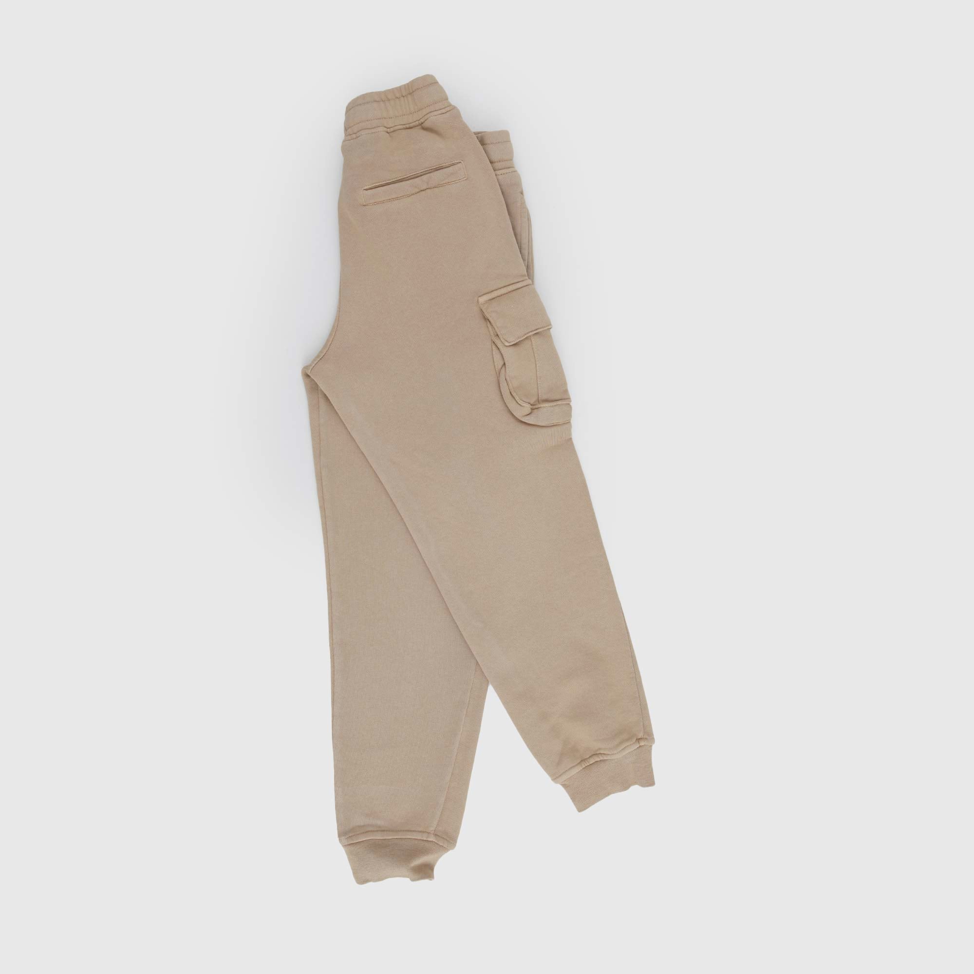 Pantaloni jogger beige con tasche cargo - annameglio.com abbigliamento moda
