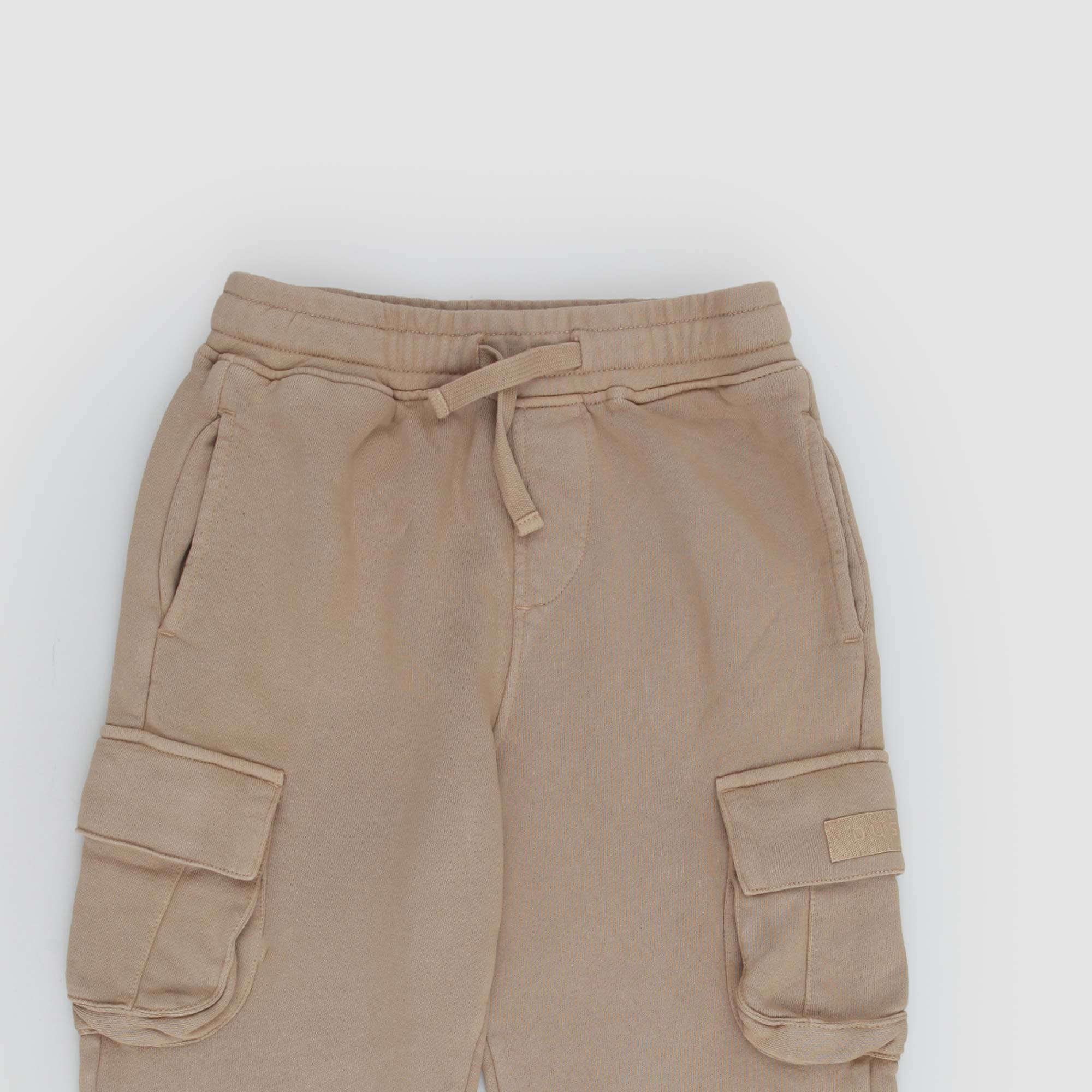 Pantaloni jogger beige con tasche cargo - annameglio.com abbigliamento moda