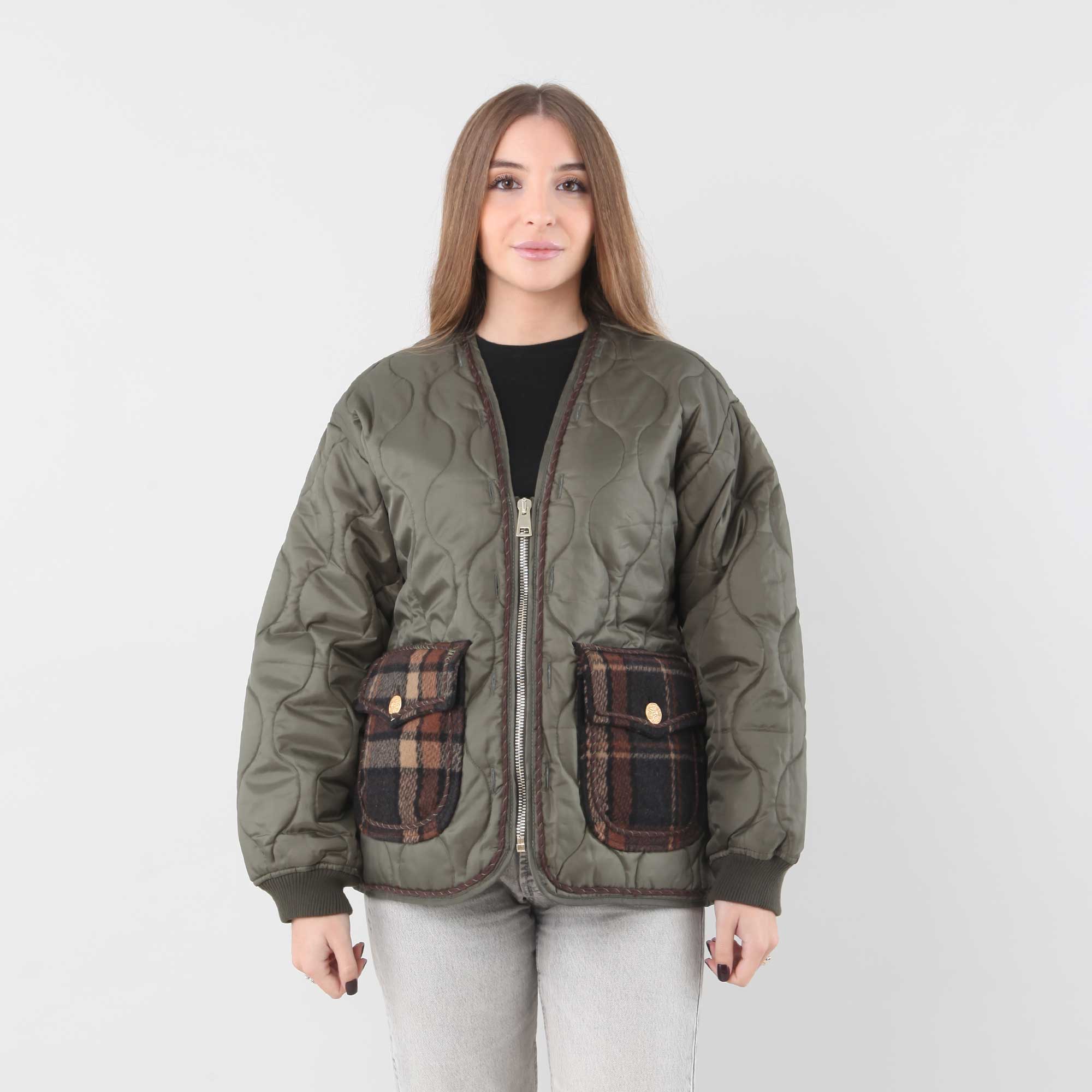 Giacchino Verde Imbottito Trapuntato - annameglio.com abbigliamento moda