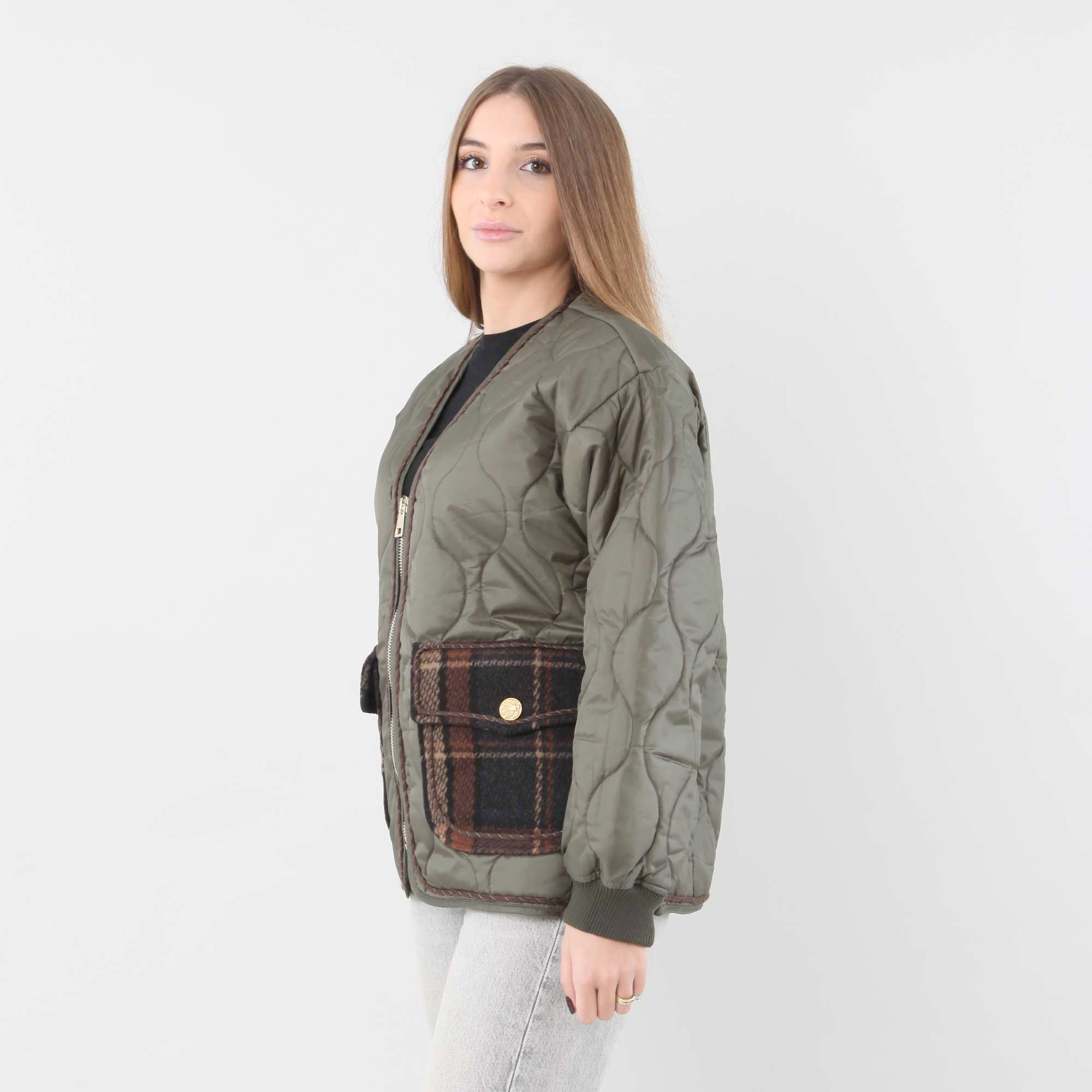 Giacchino Verde Imbottito Trapuntato - annameglio.com abbigliamento moda