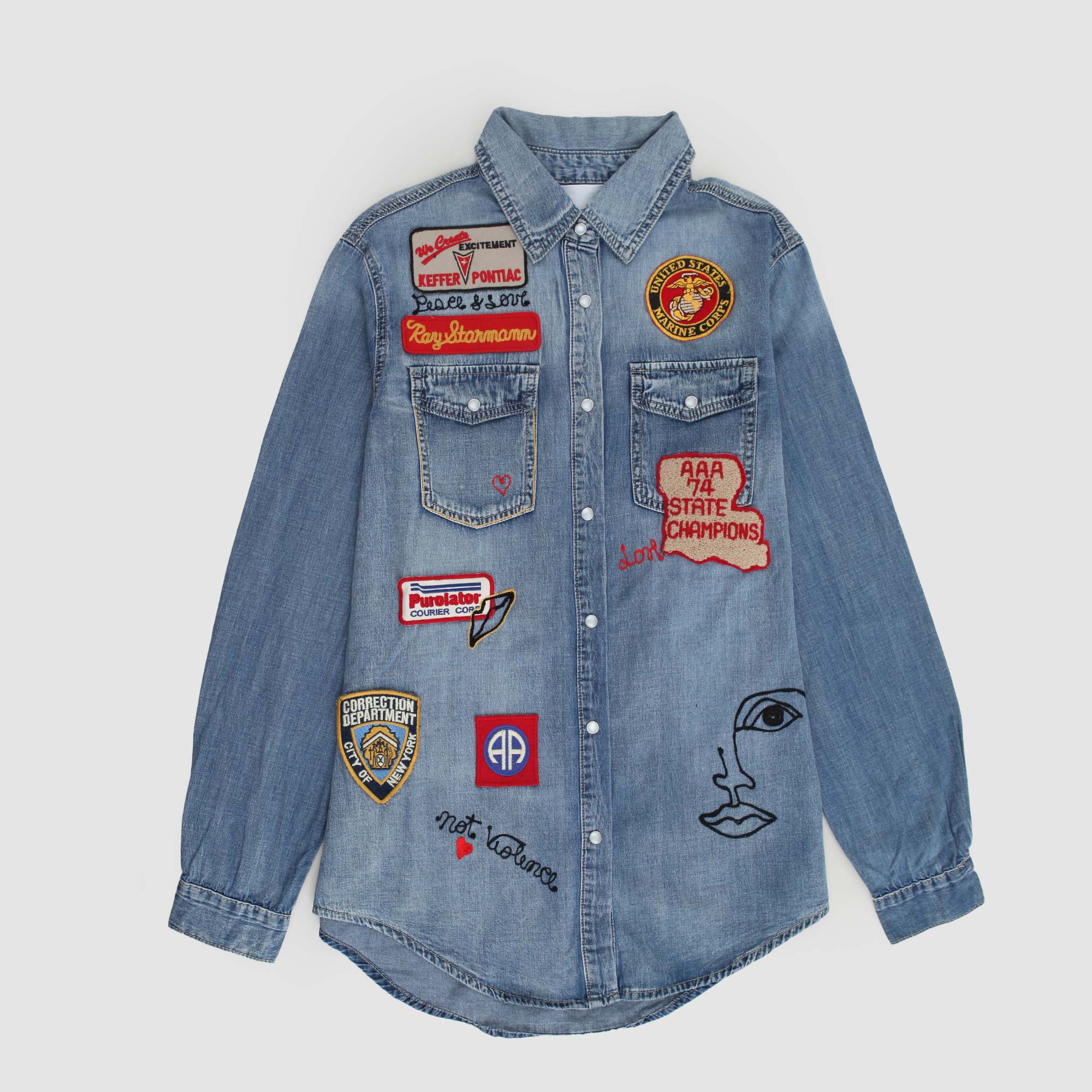 Giacca Camicia Denim HISTORY REPEATS - annameglio.com abbigliamento moda