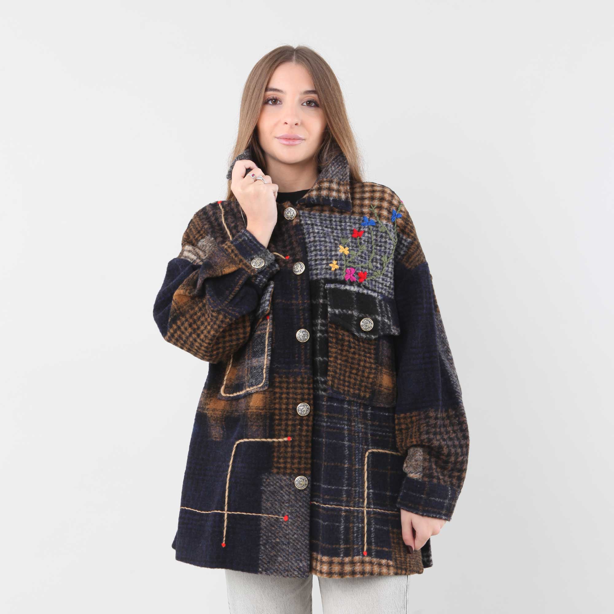 Cappotto in Lana Scozzese History Repeats - annameglio.com abbigliamento moda