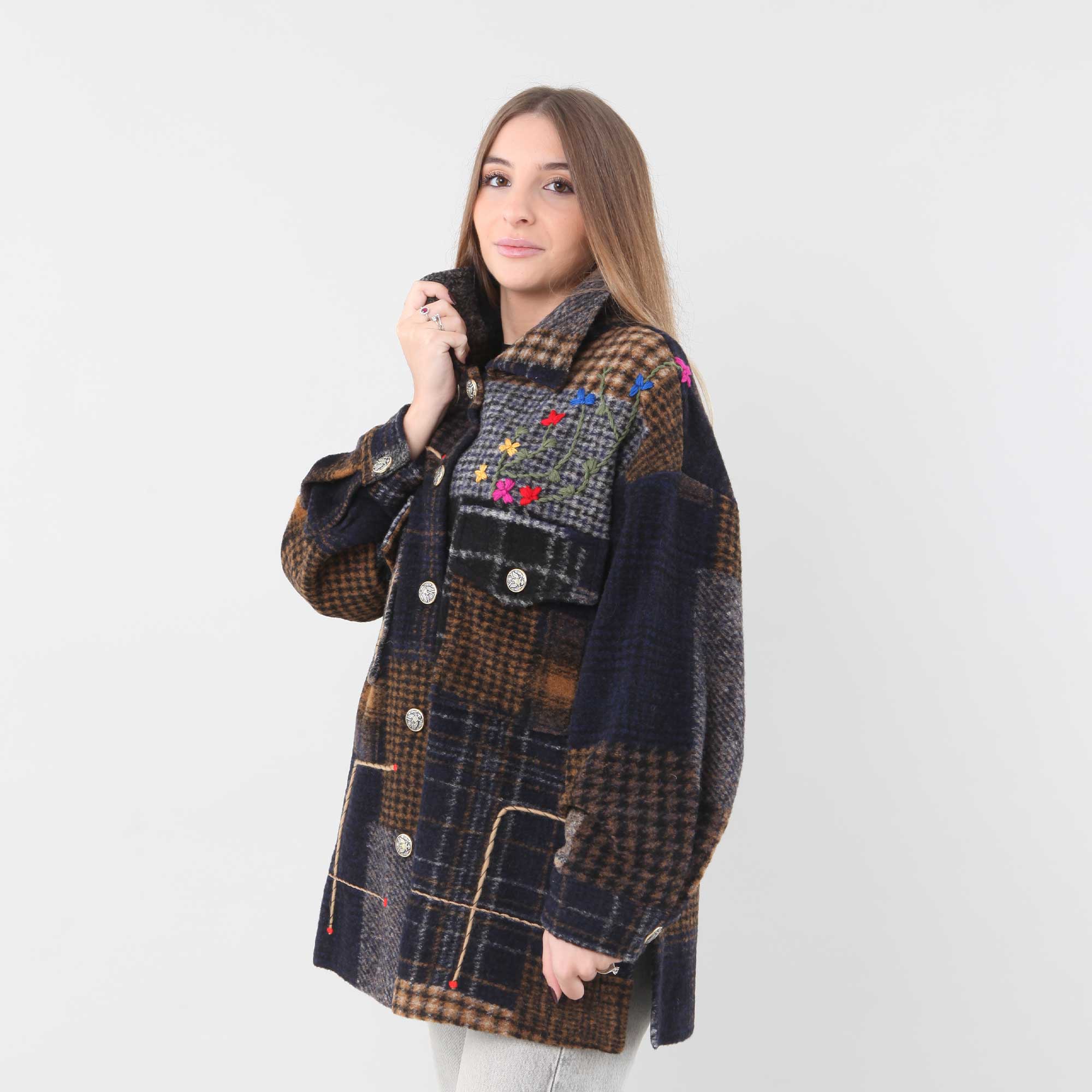 Cappotto in Lana Scozzese History Repeats - annameglio.com abbigliamento moda