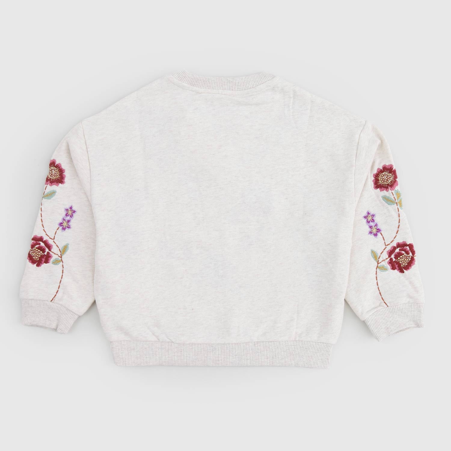 Felpa beige con fantasia floreale - annameglio.com abbigliamento moda