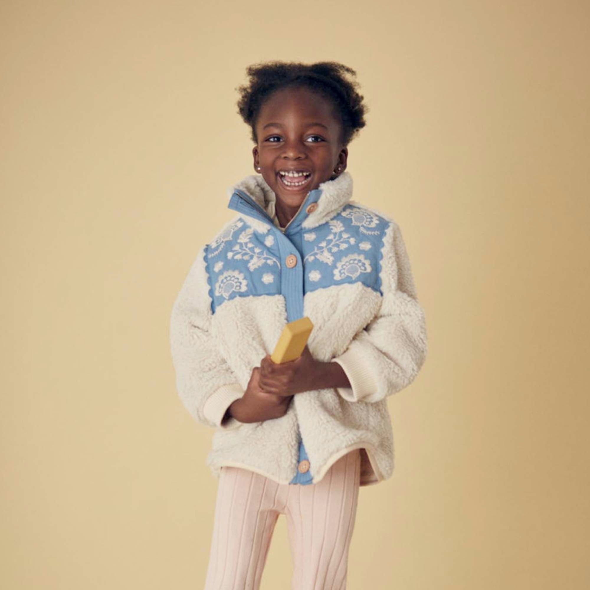 Giacca Rosanna beige e celeste chiaro - annameglio.com abbigliamento moda