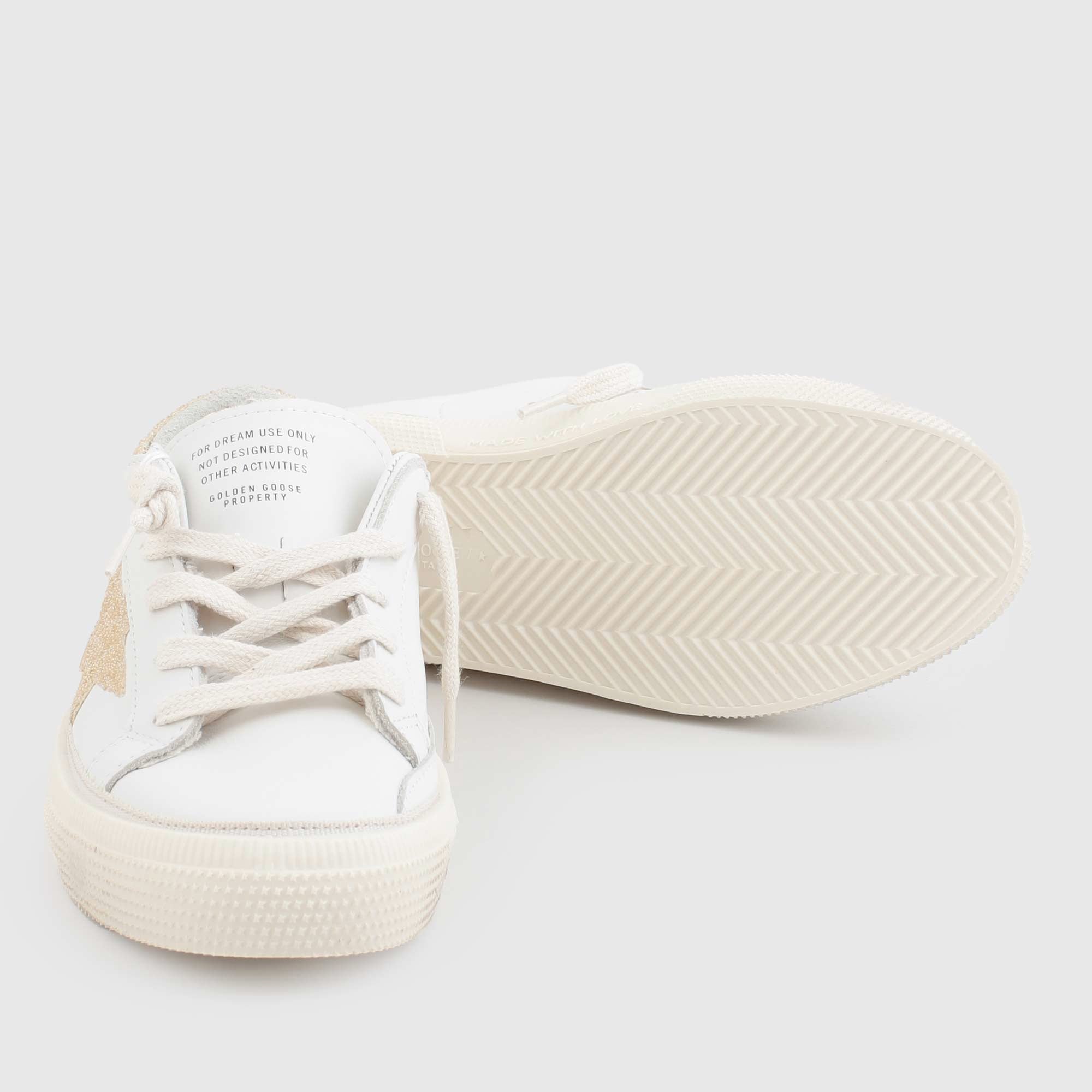 Sneakers Glitterata May Firmata GOLDEN GOOSE - annameglio.com abbigliamento moda