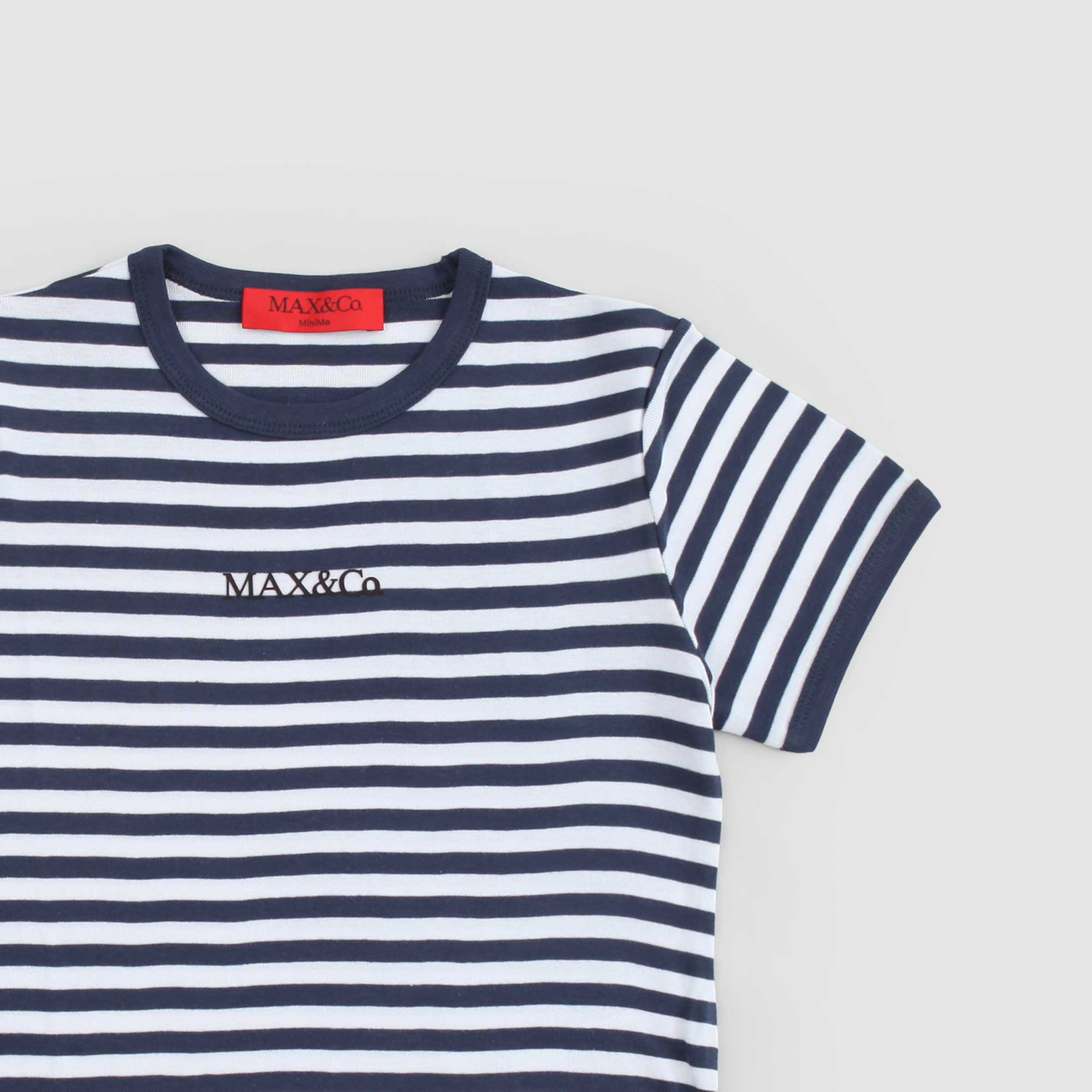 T-Shirt Bianca E Blu Firmata Max & Co - annameglio.com abbigliamento moda