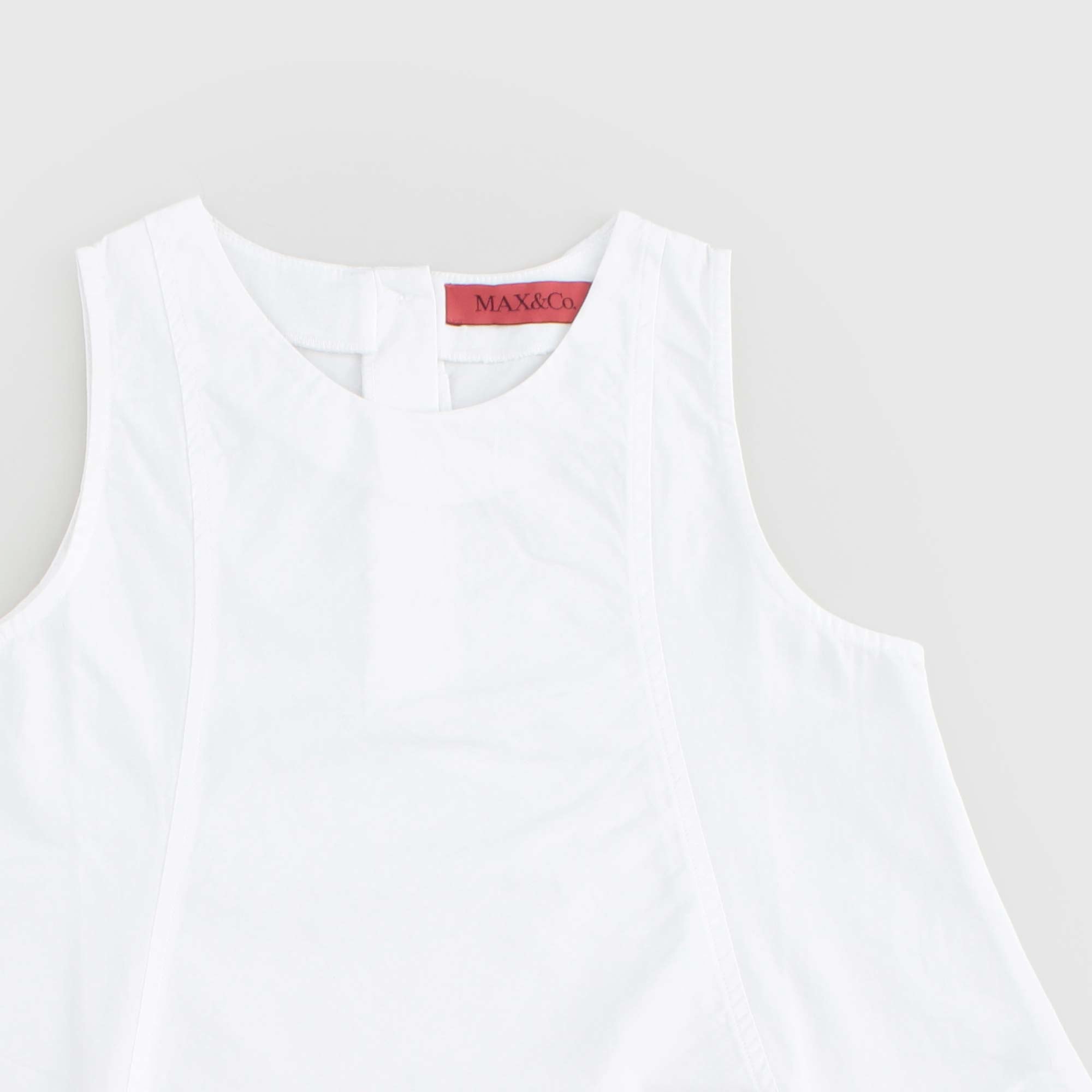 Top Bianco Smanicato Firmato MAX AND CO - annameglio.com abbigliamento moda