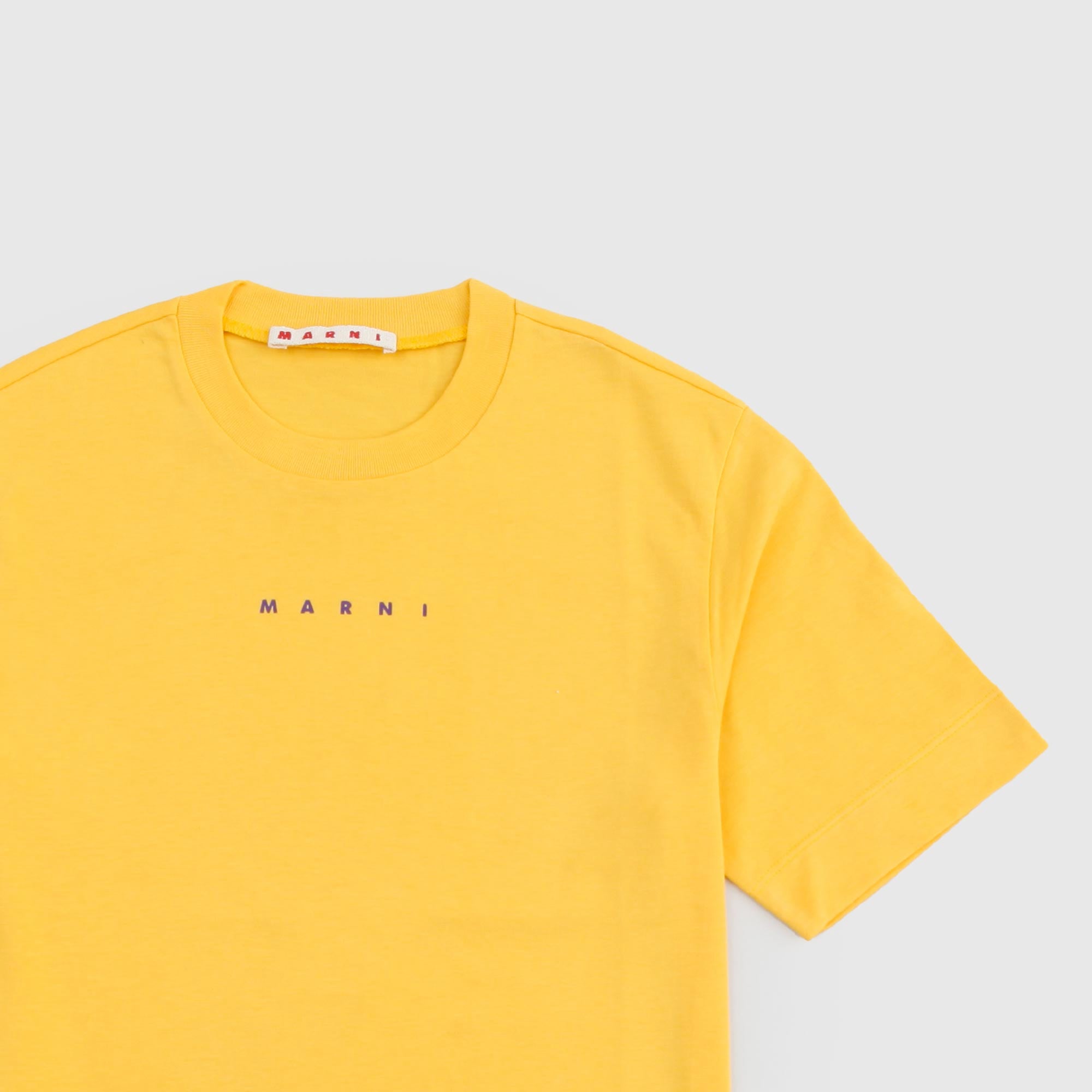 T-Shirt Gialla Firmata Marni - annameglio.com abbigliamento moda