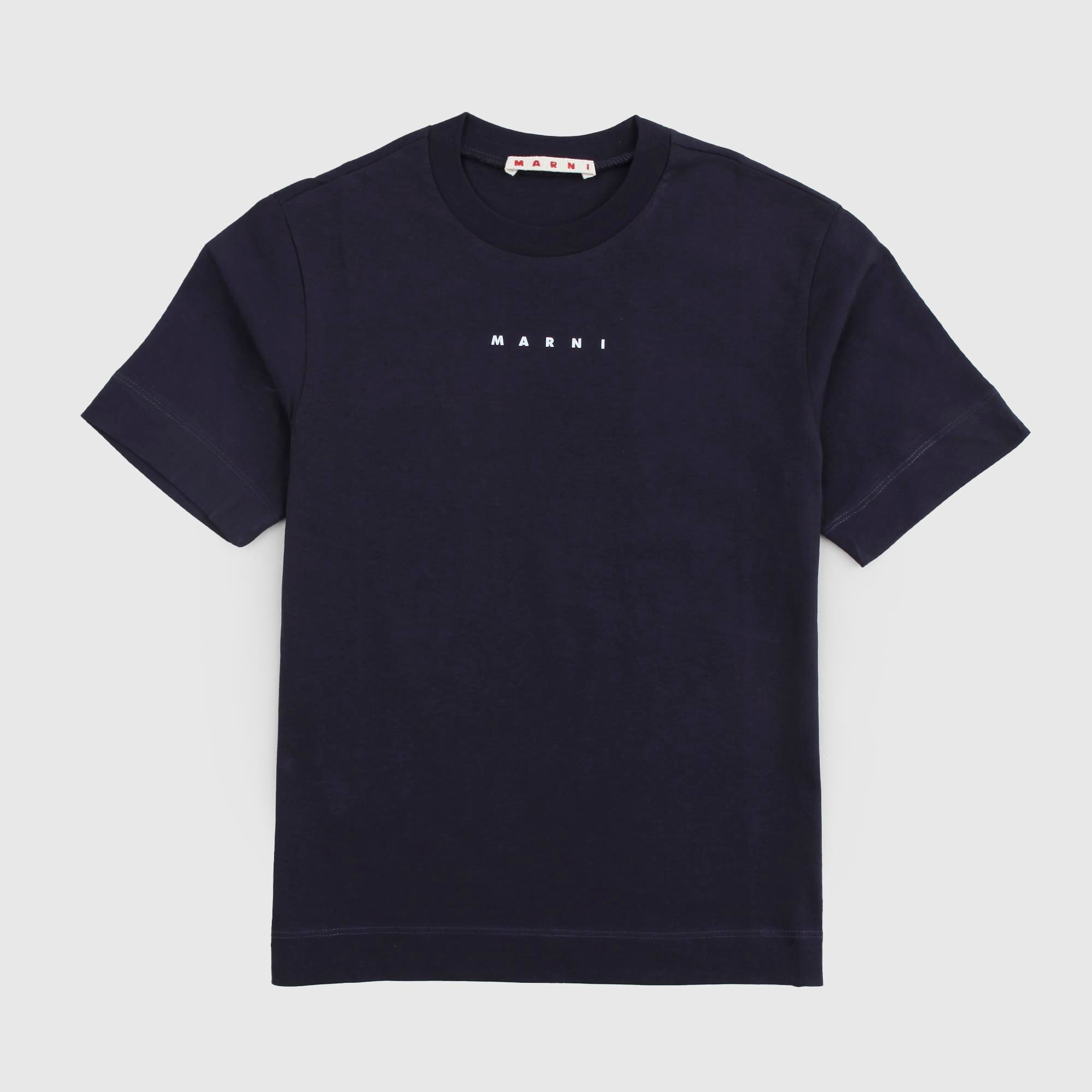 T-shirt Blu Firmata MARNI - annameglio.com abbigliamento moda