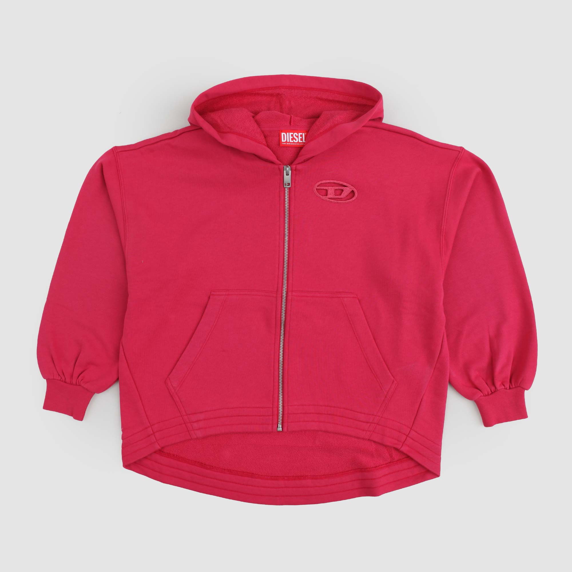 Felpa Fucsia Con Cappuccio Firmata DIESEL - annameglio.com abbigliamento moda