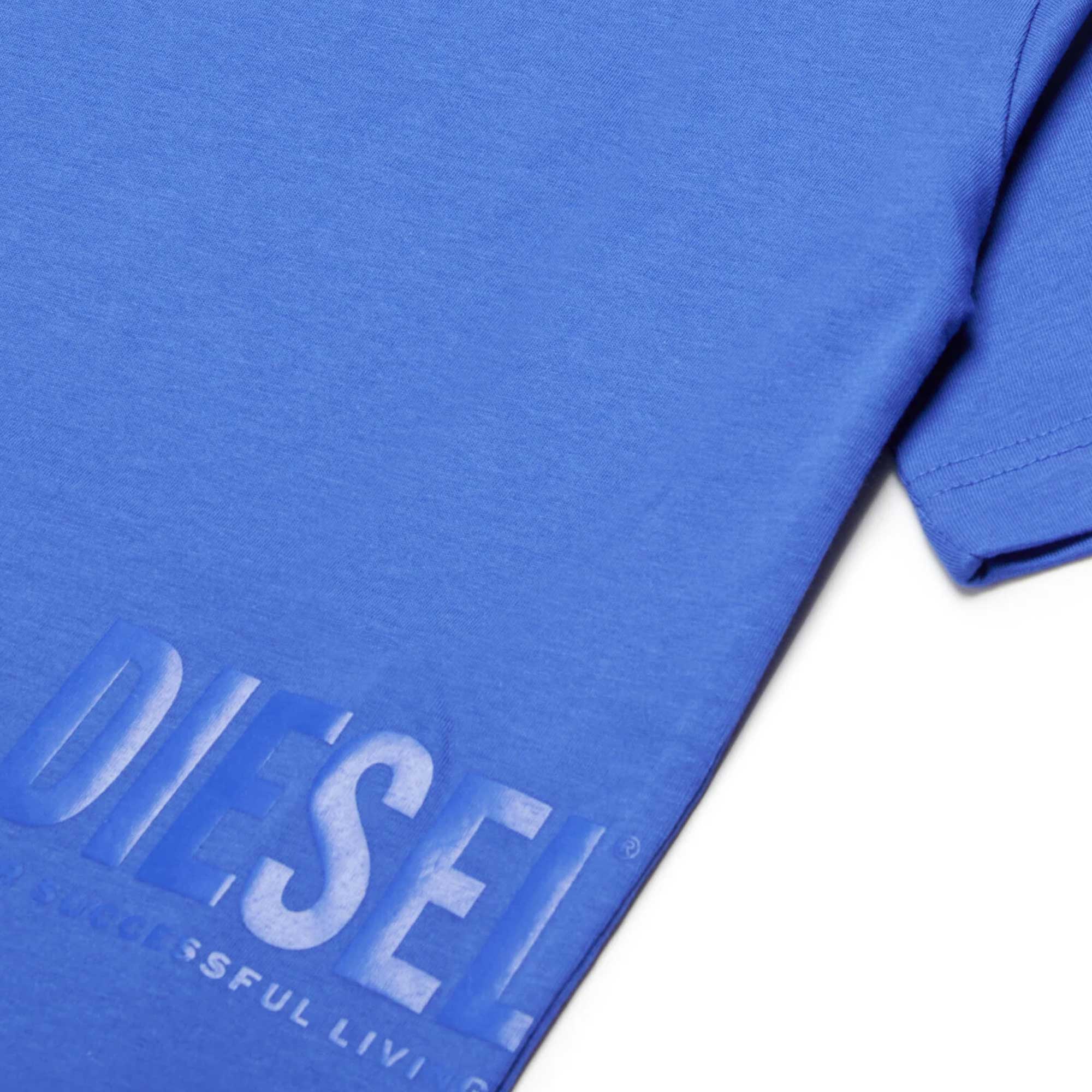 T-shirt Indaco Firmata DIESEL - annameglio.com abbigliamento moda