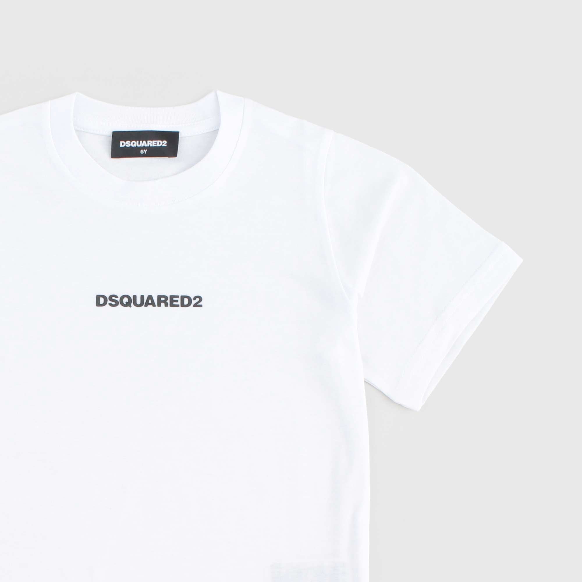 T-Shirt Bianca Firmata Dsquared2 - annameglio.com abbigliamento moda