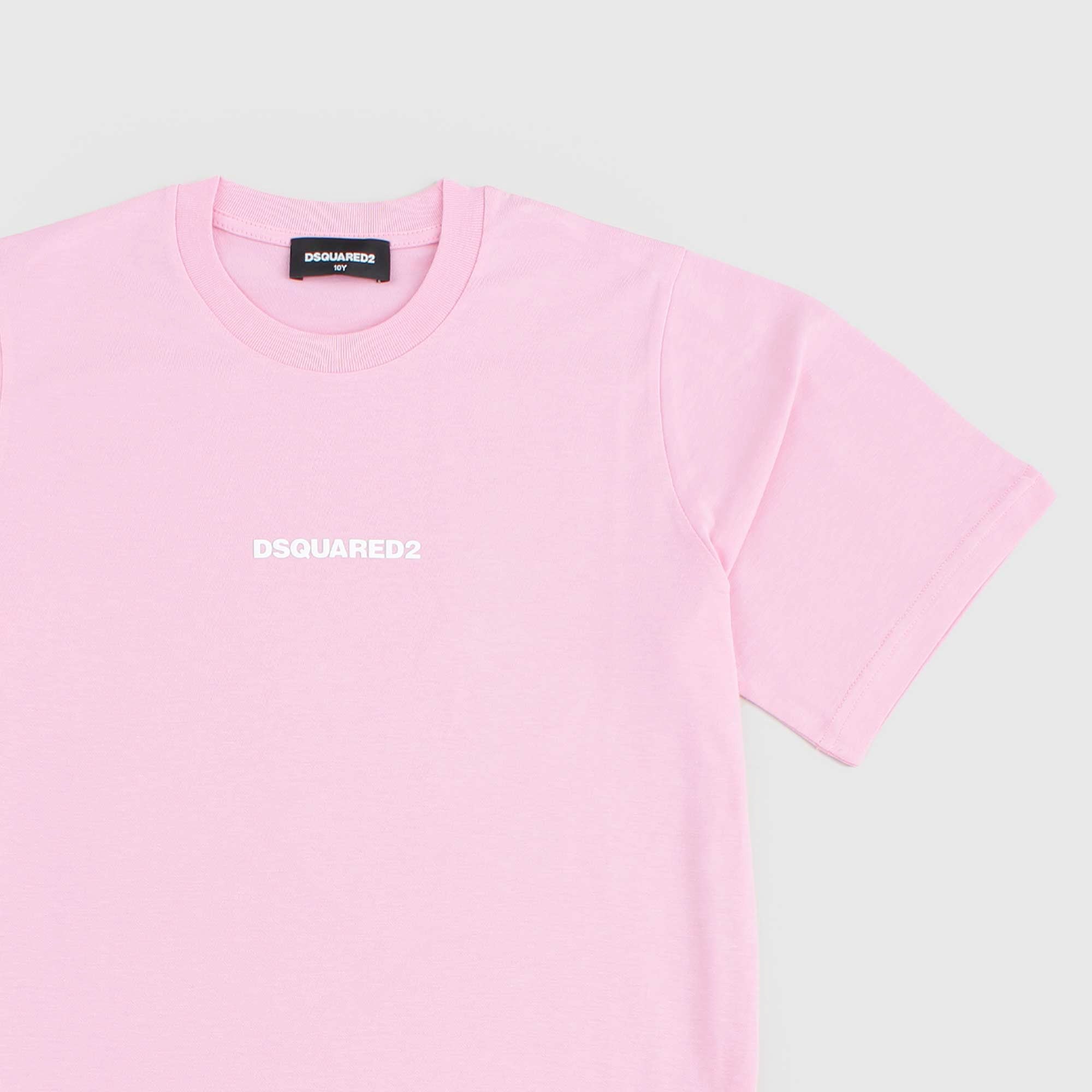 T-shirt Rosa Firmata DSQUARED2 - annameglio.com abbigliamento moda