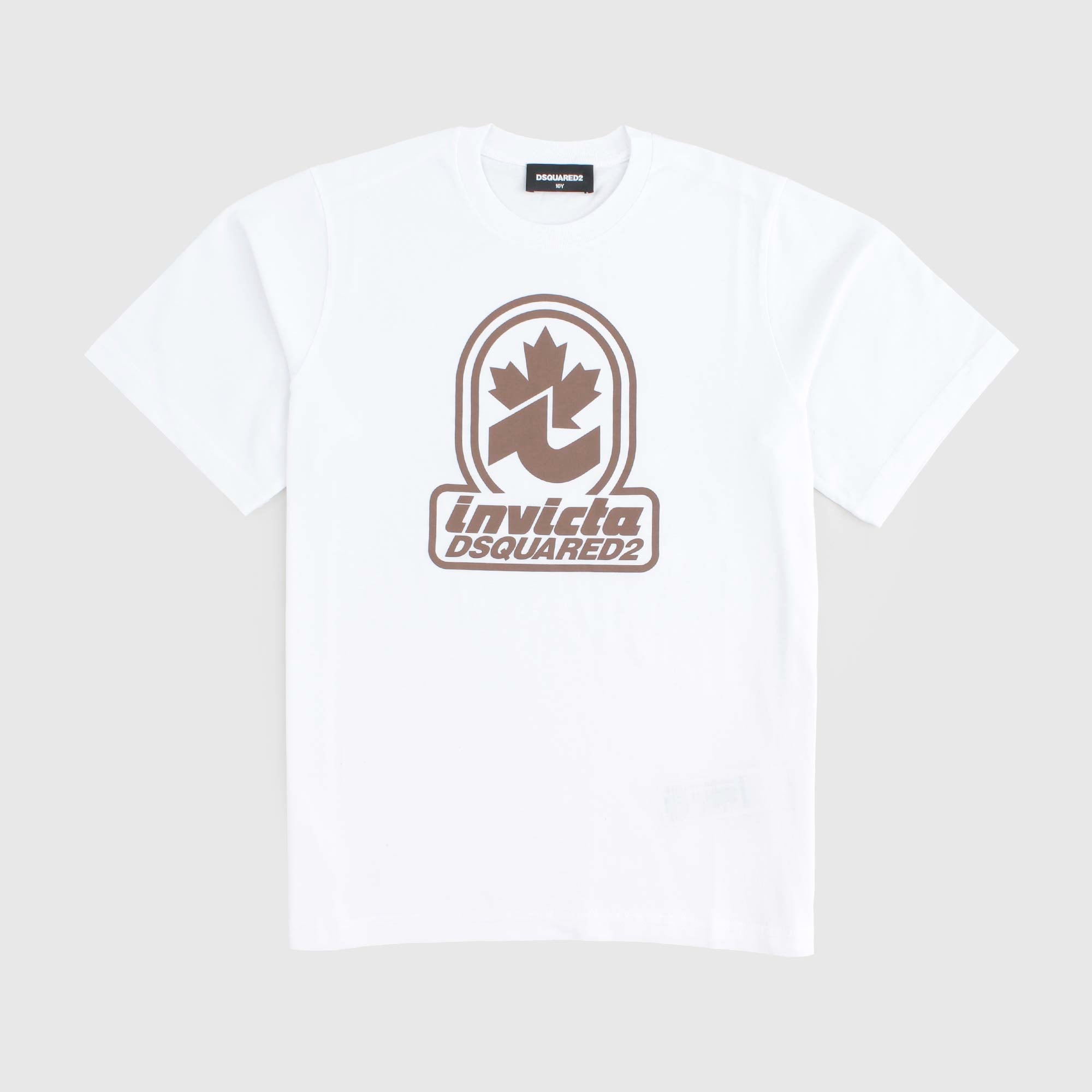 T-shirt Bianca Firmata DSQUARED2 x INVICTA - annameglio.com abbigliamento moda