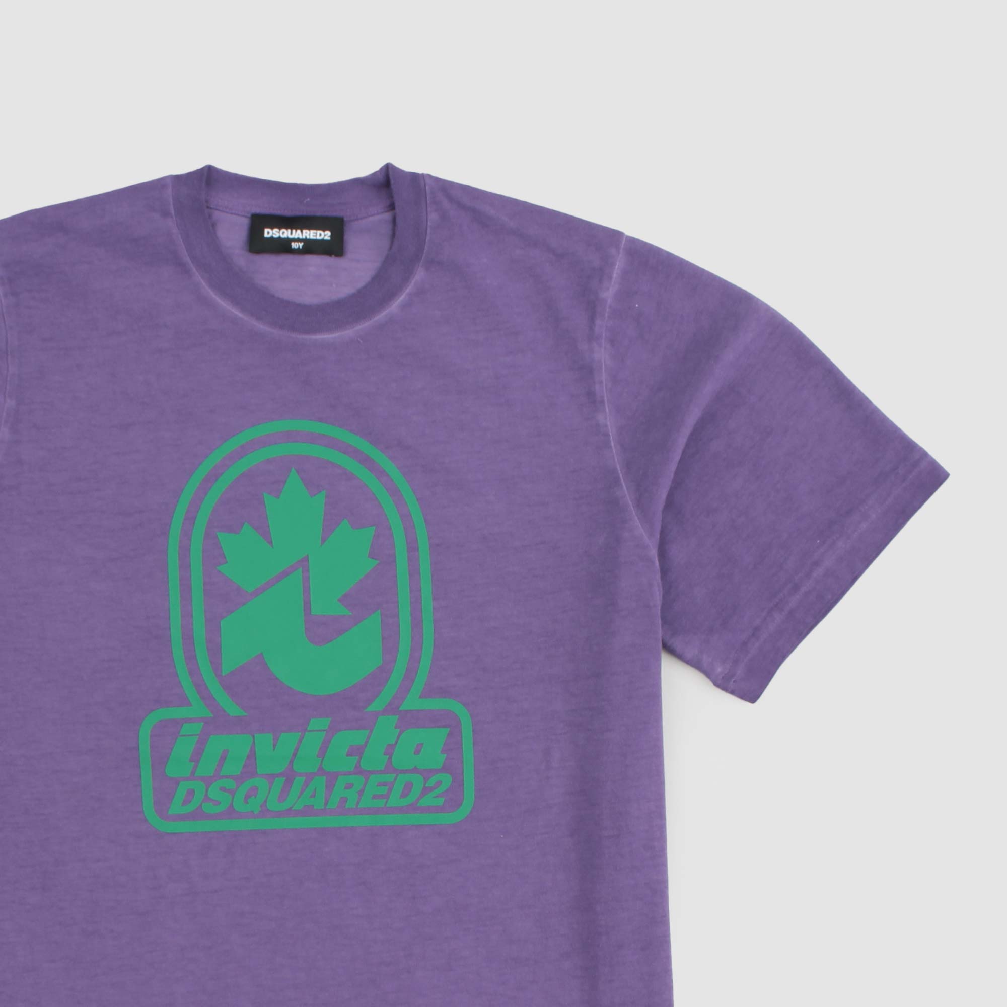 T-Shirt Viola Firmata Dsquared2 X Invicta - annameglio.com abbigliamento moda