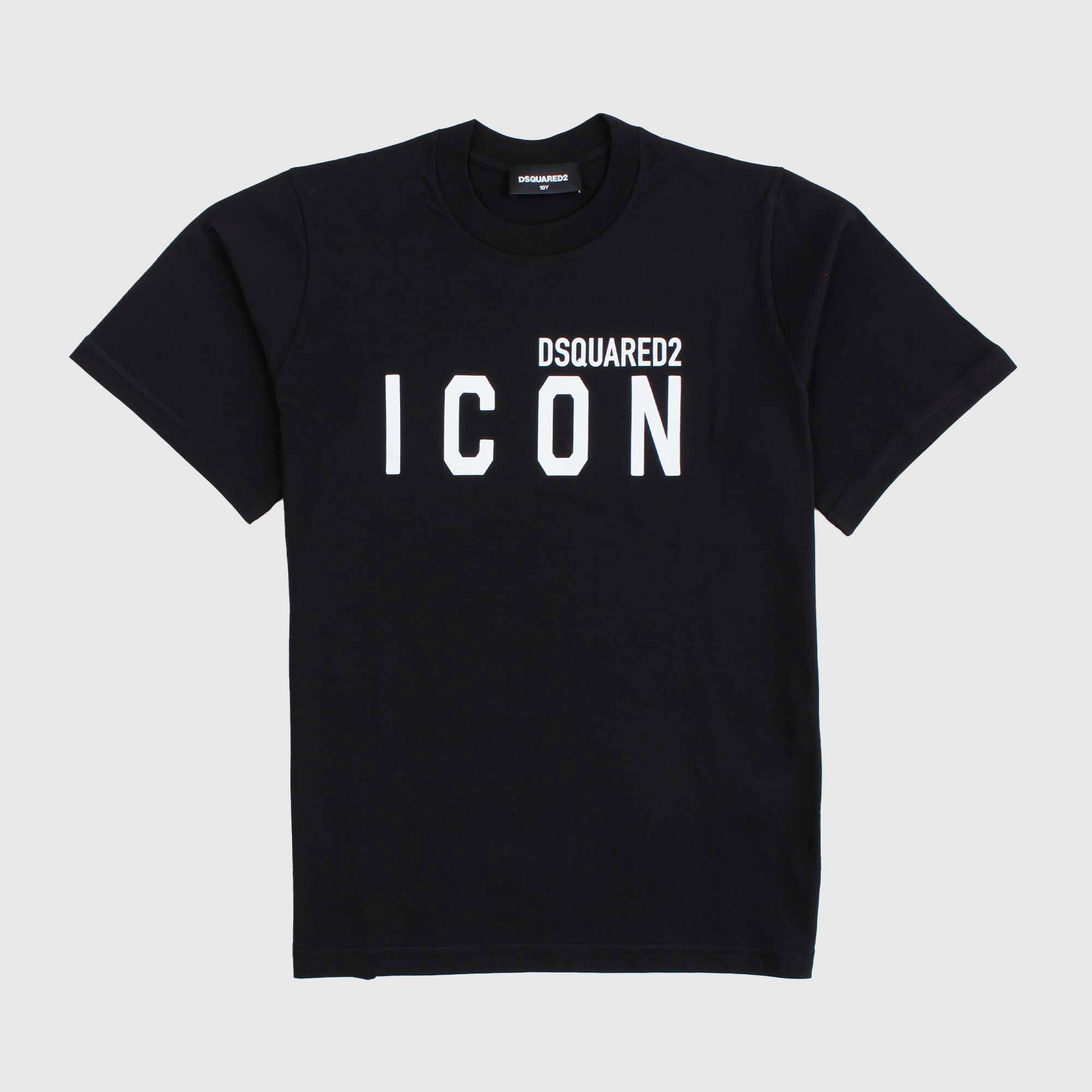 T-shirt Nera Con Stampa Firmata DSQUARED2 - annameglio.com abbigliamento moda