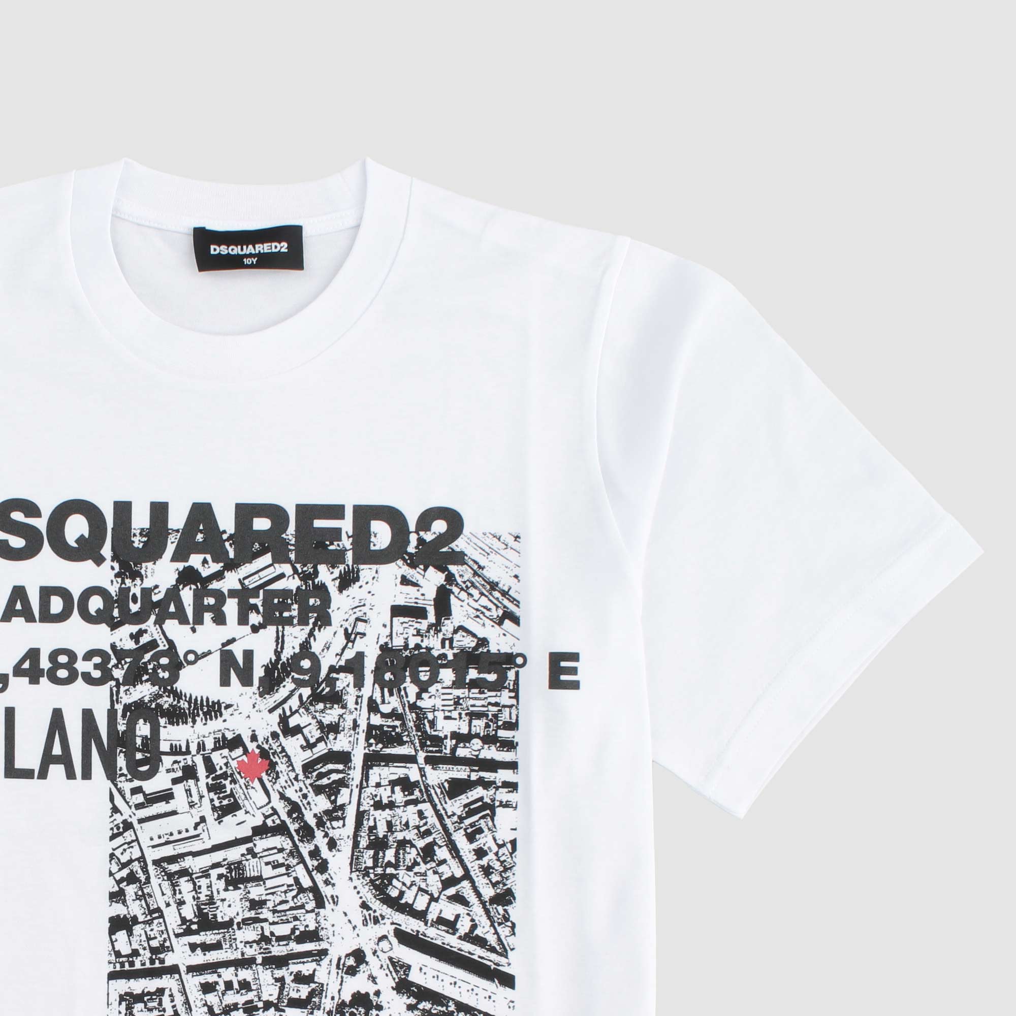 T-shirt Bianca E Scritta Firmata DSQUARED2 - annameglio.com abbigliamento moda