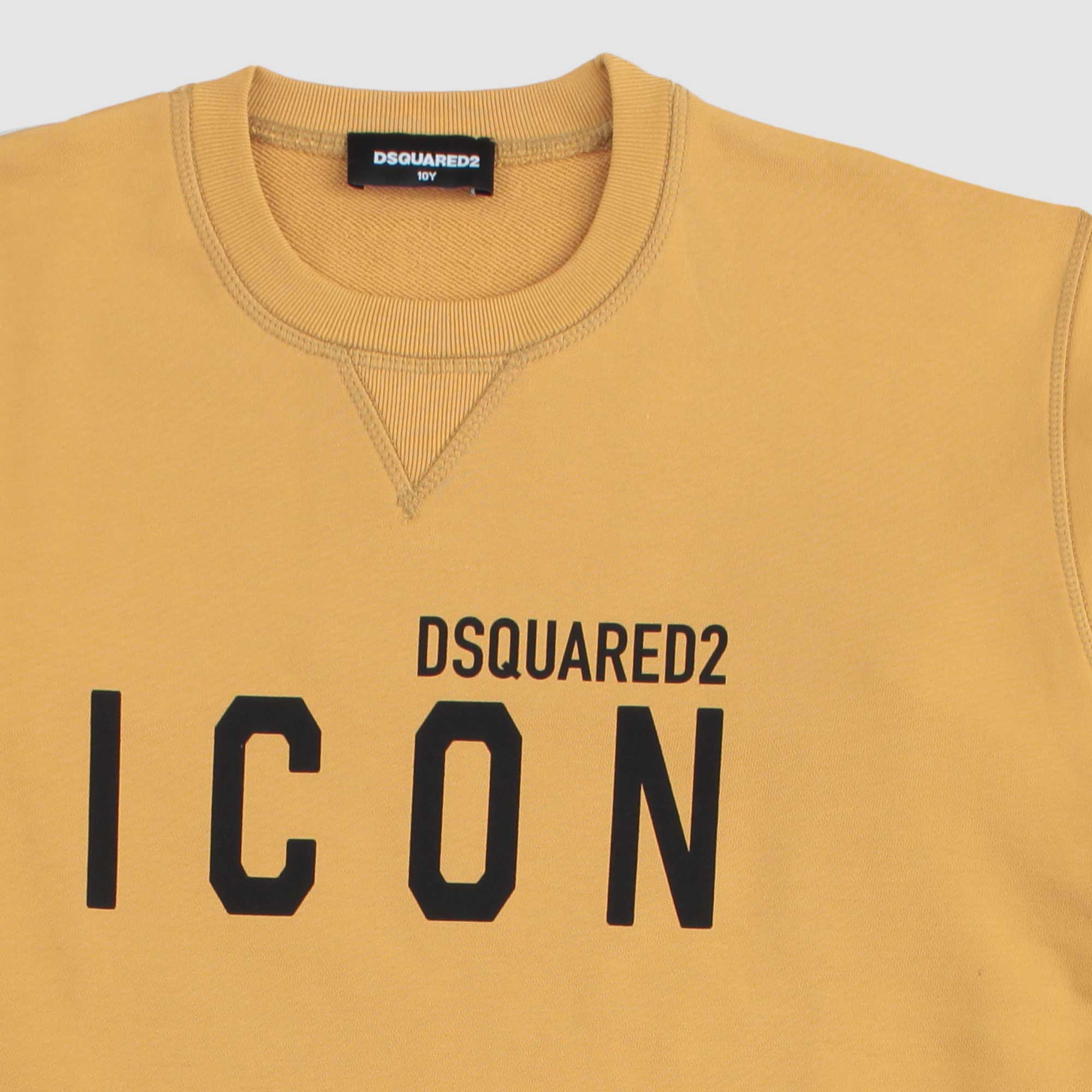 Felpa Senape Firmata DSQUARED2 - annameglio.com abbigliamento moda