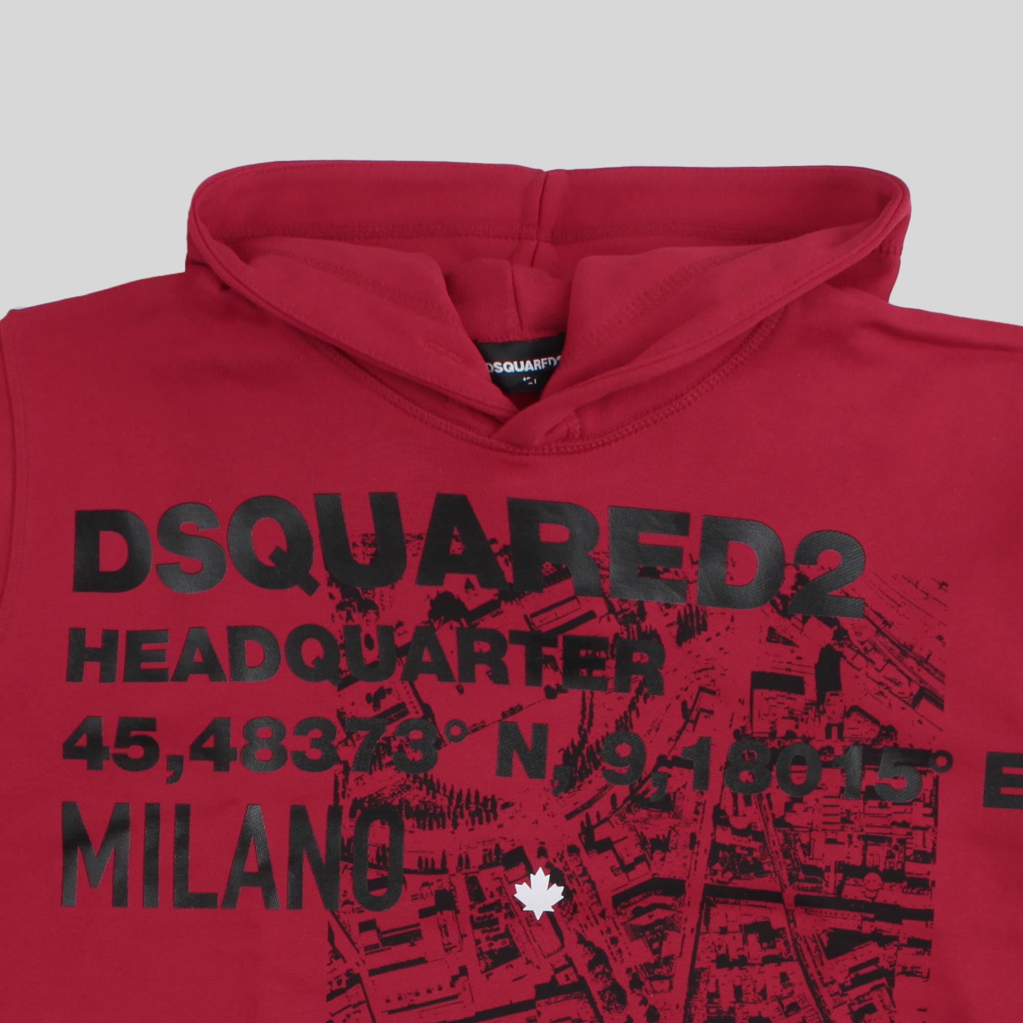 Felpa Rossa Firmata DSQUARED2 - annameglio.com abbigliamento moda