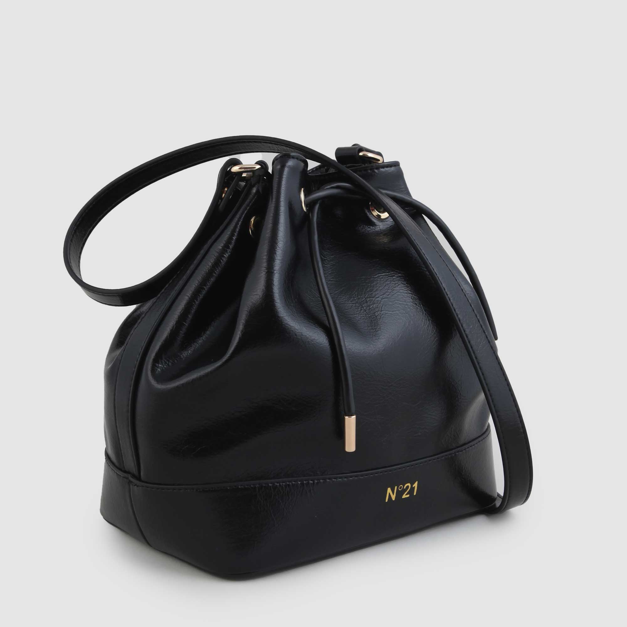 Borsa A Sacco Nera Firmata N°21 - annameglio.com abbigliamento moda