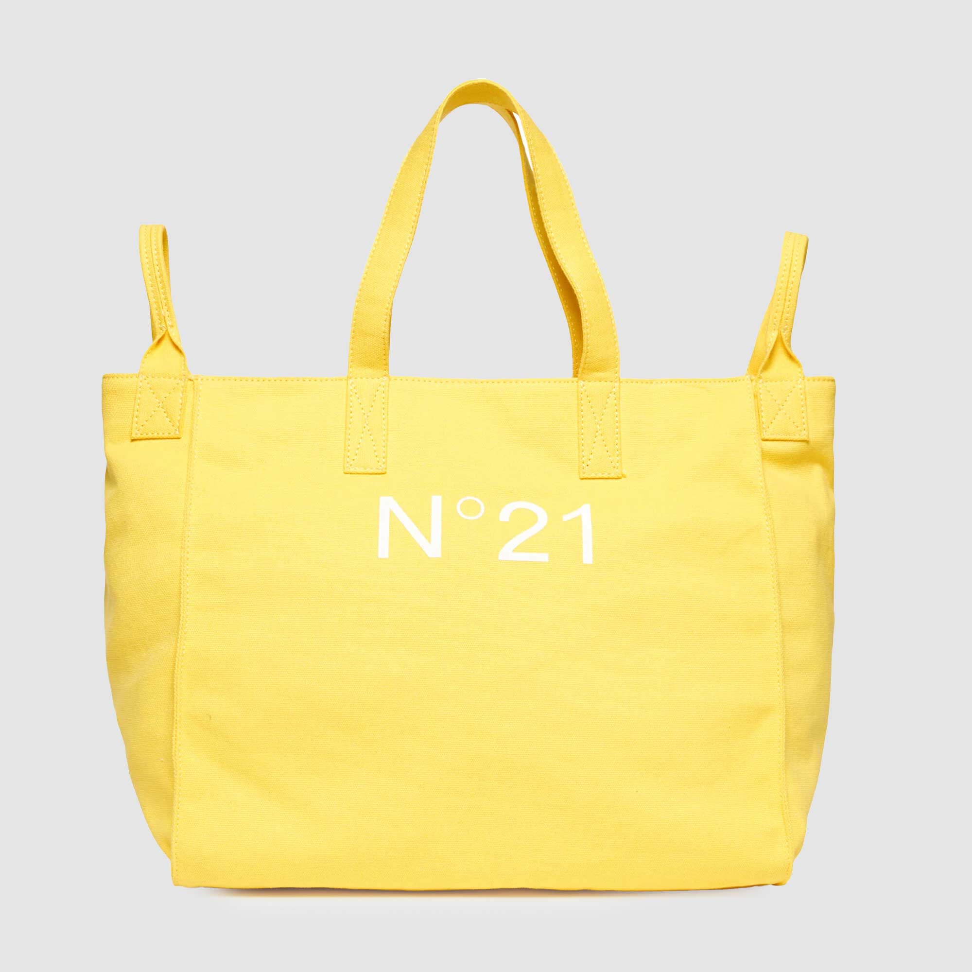 Borsa Gialla In Canvas Firmata N°21 - annameglio.com abbigliamento moda