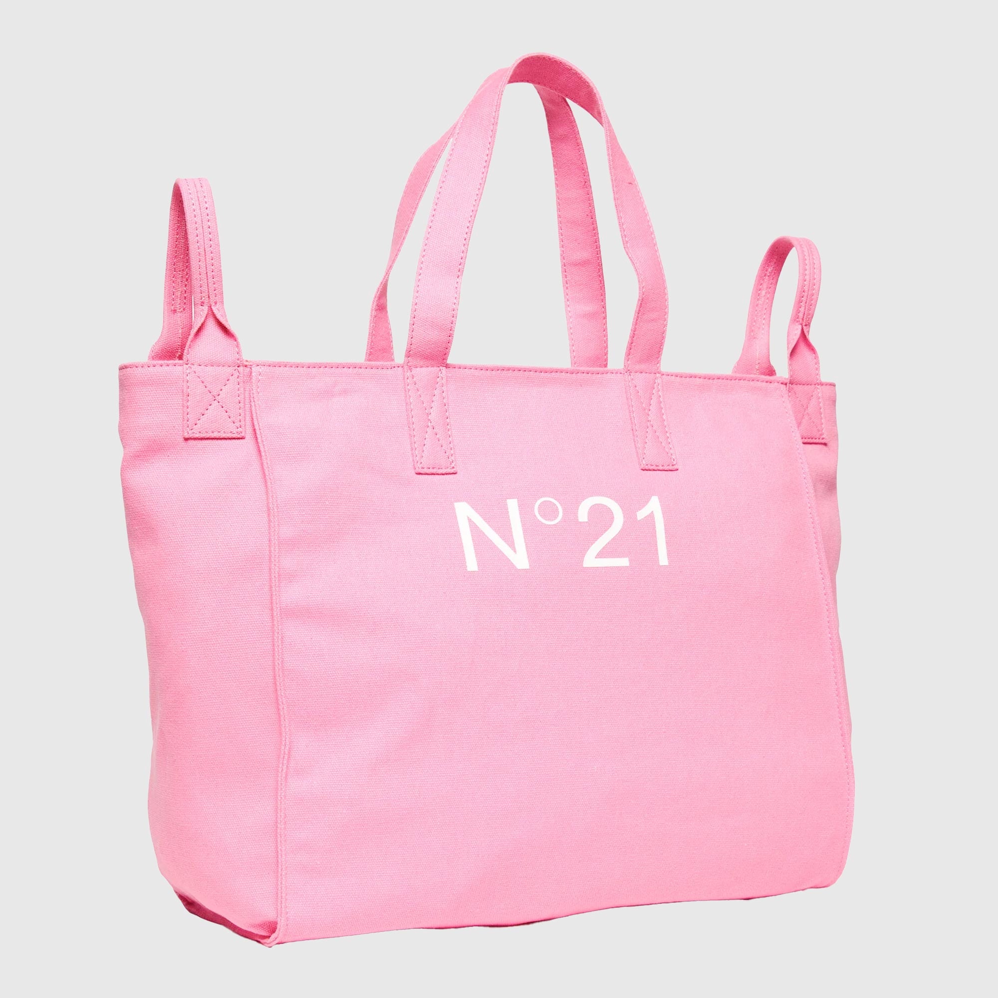 Borsa Tote Con Stampa Firmata N°21 - annameglio.com abbigliamento moda