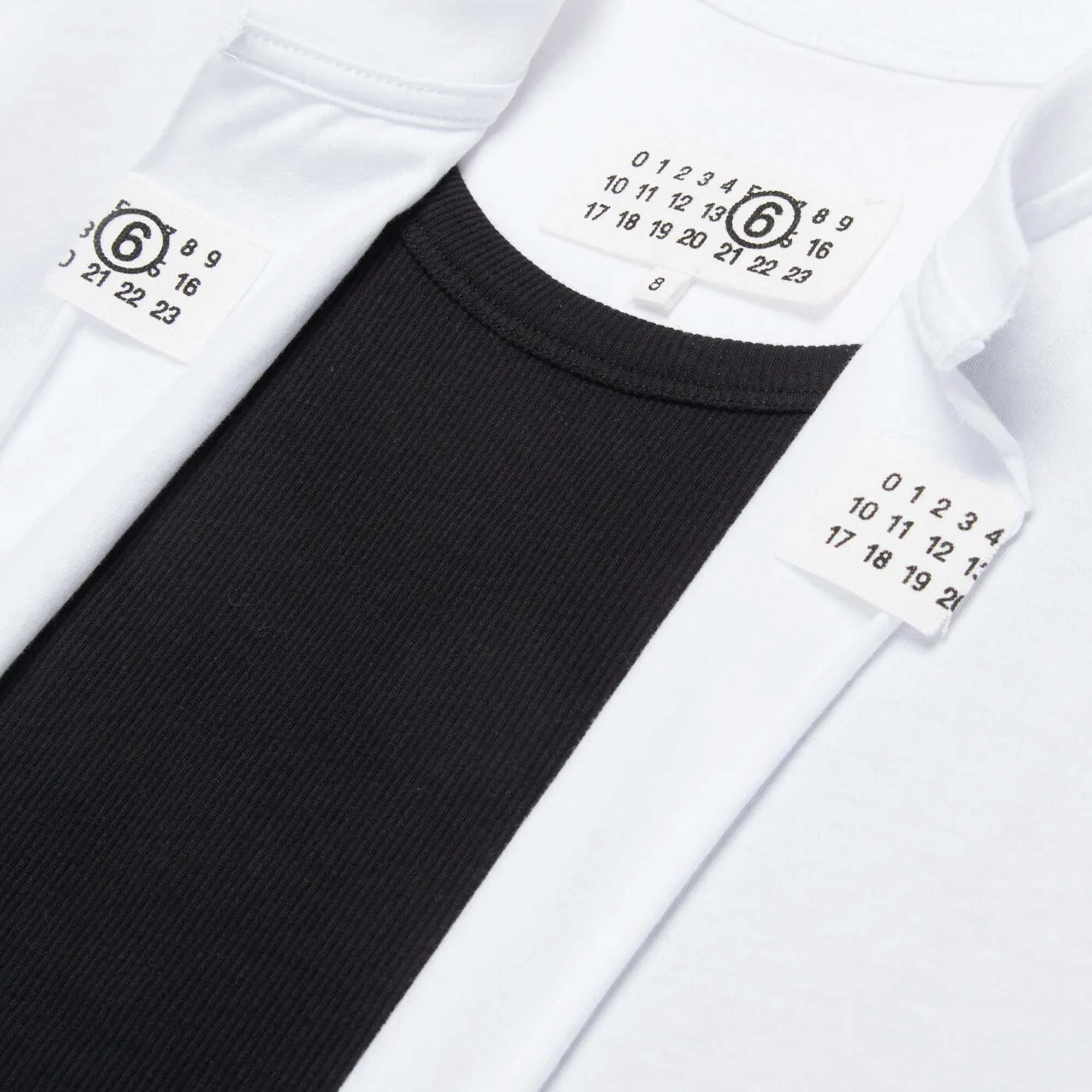 T-shirt Bianca E Nera MM6 MAISON MARGELA - annameglio.com abbigliamento moda