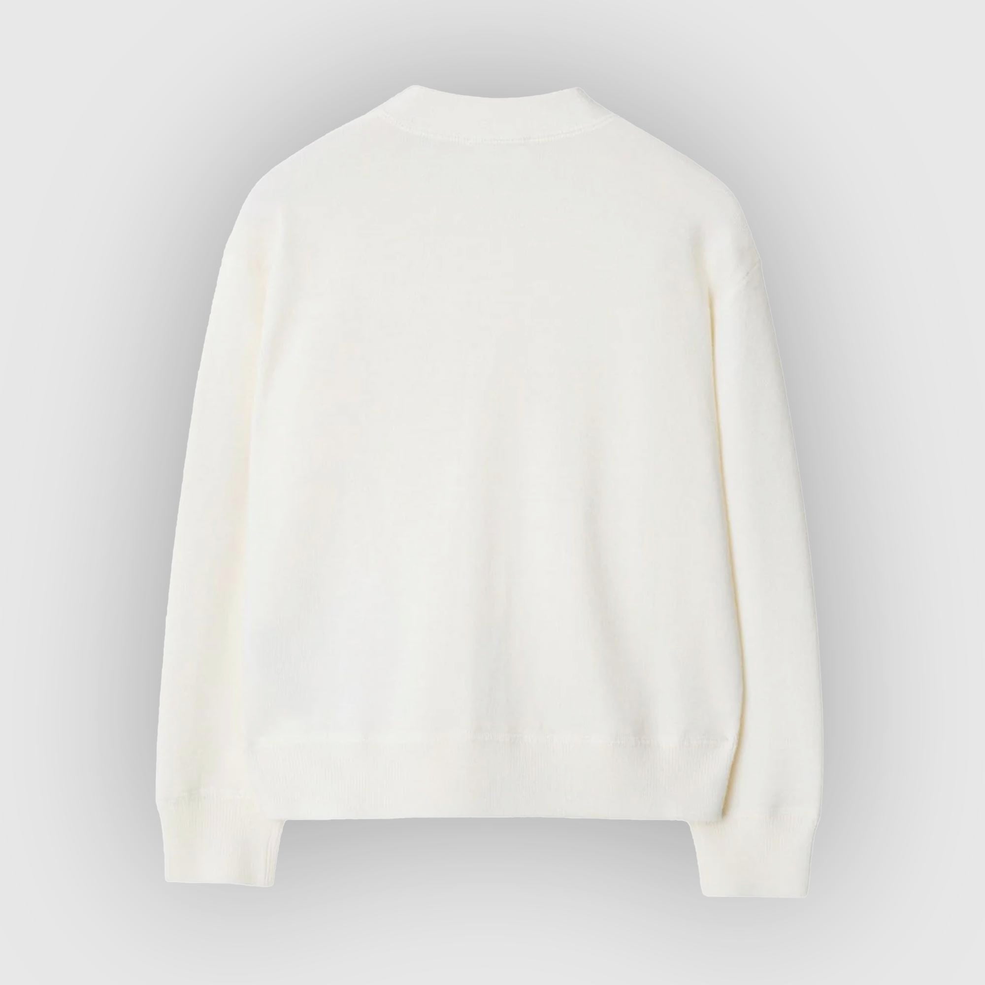 Cardigan Bianco Con Toppa Firmato BURBERRY - annameglio.com abbigliamento moda