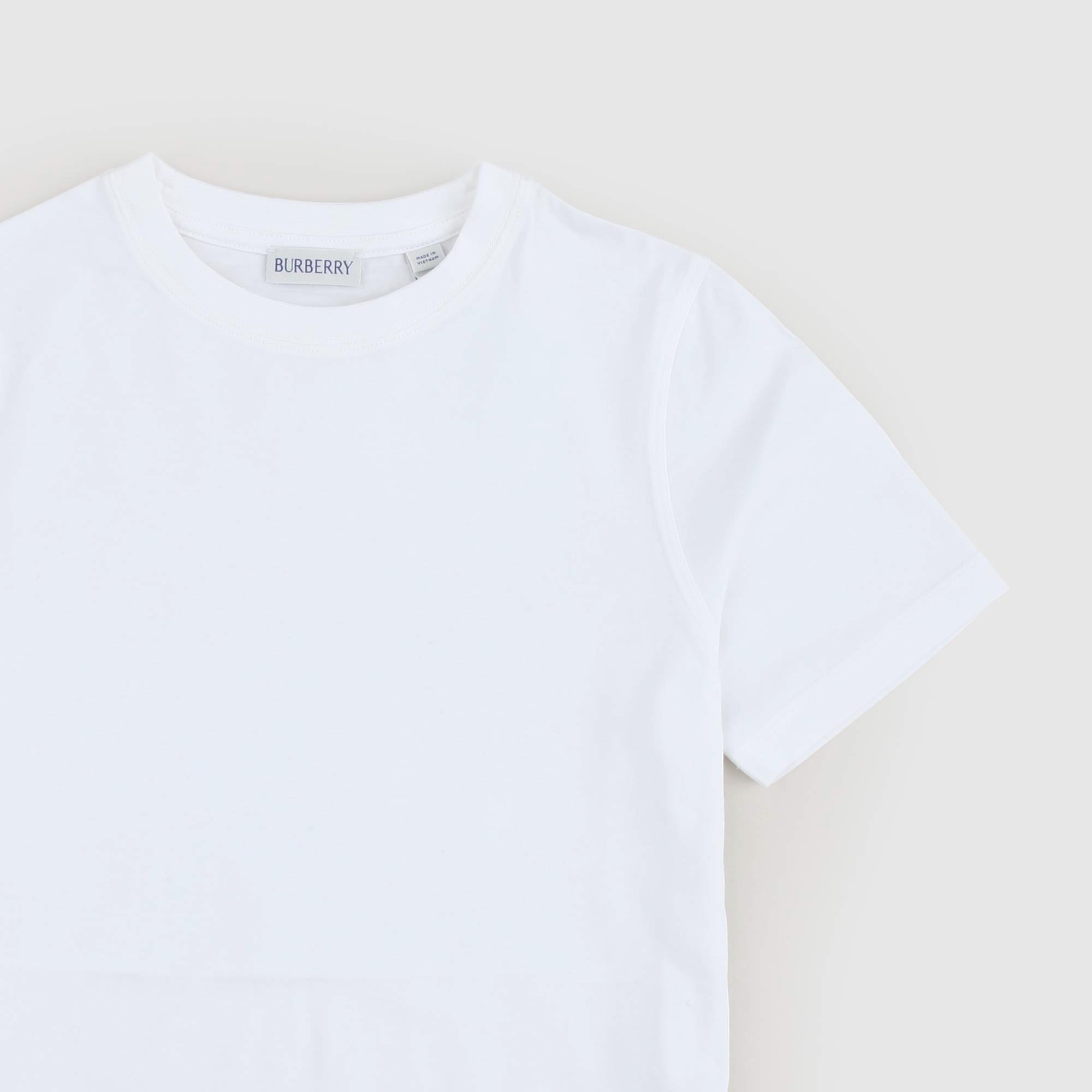 T-shirt Bianca Con Logo Firmata BURBERRY - annameglio.com abbigliamento moda