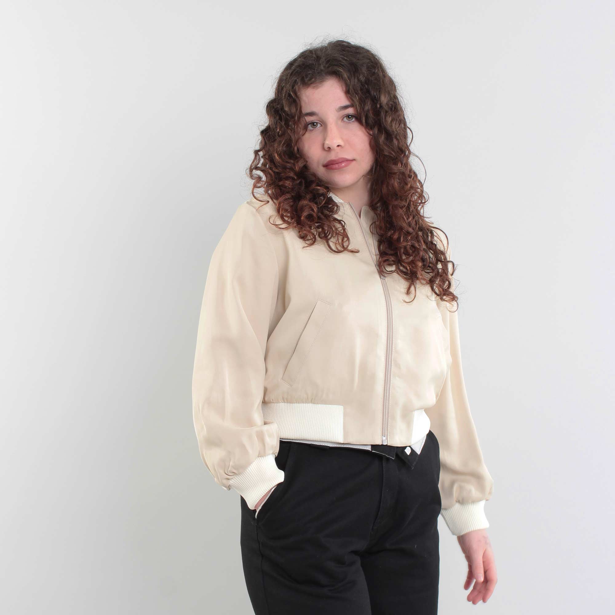 Bomber In Beige Chiaro Firmato ELEVENTY - annameglio.com abbigliamento moda