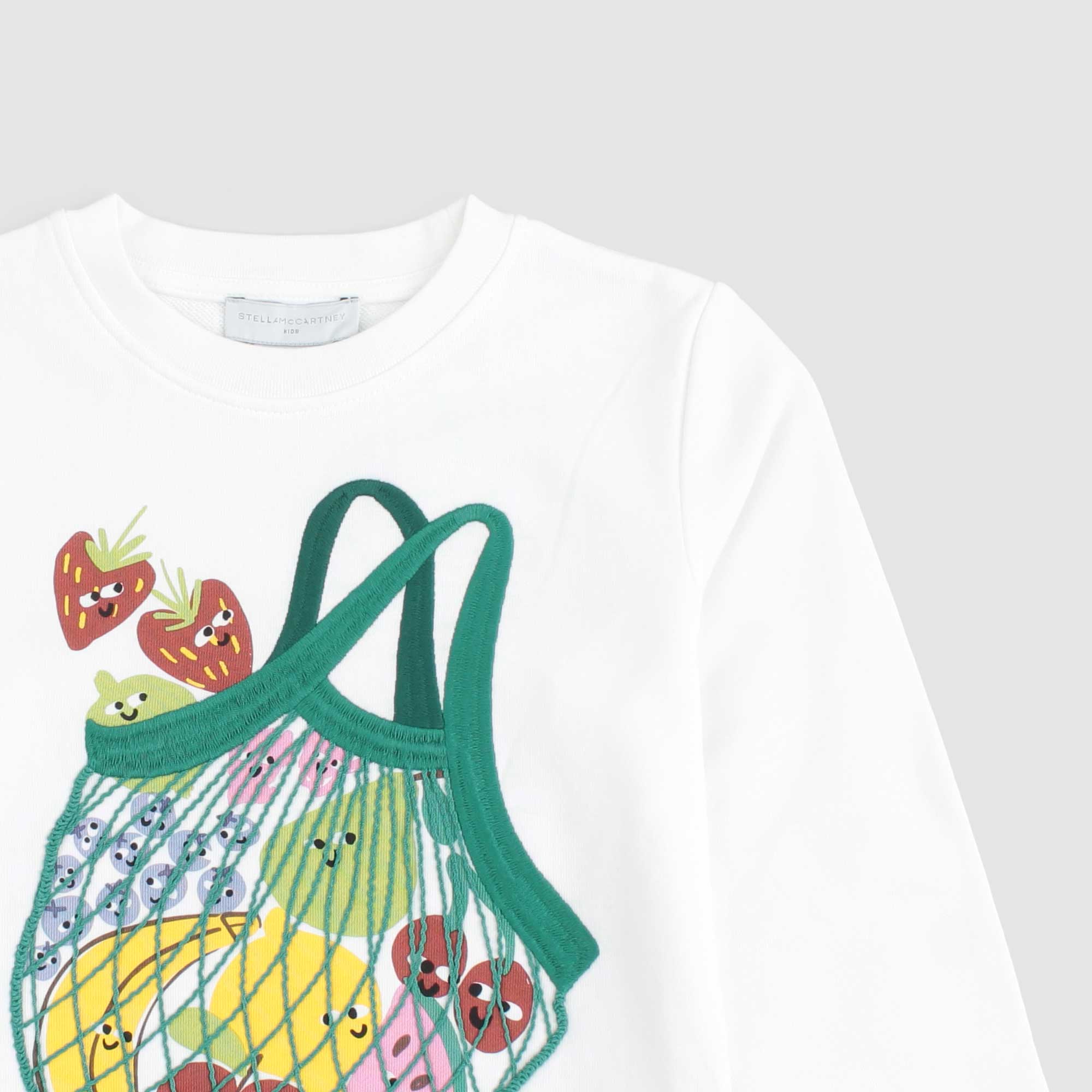 Felpa Bianca Baby Firmata STELLA MC CARTNEY - annameglio.com abbigliamento moda