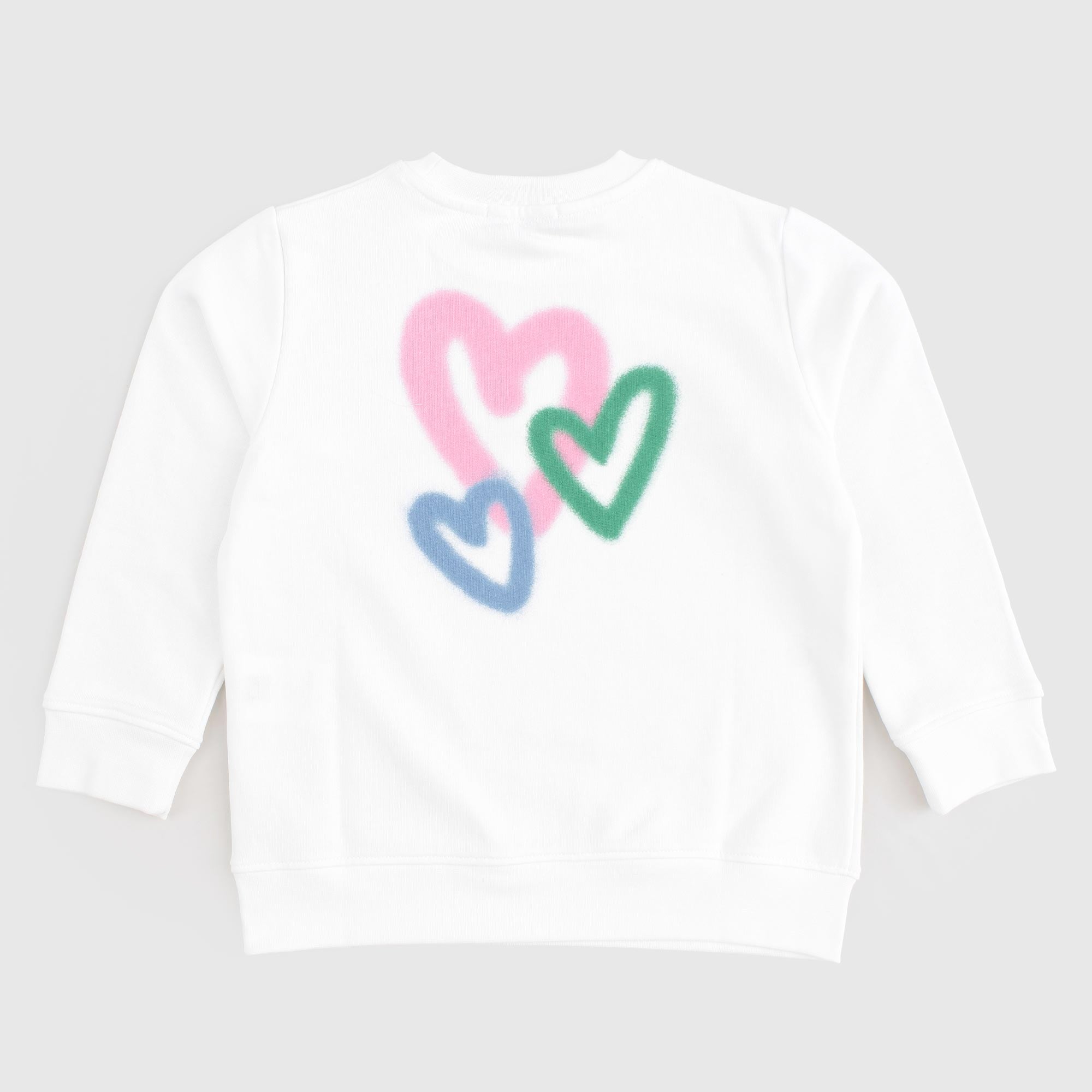 Felpa Bianca Con Cuori Firmata STELLA MCCARTNEY - annameglio.com abbigliamento moda