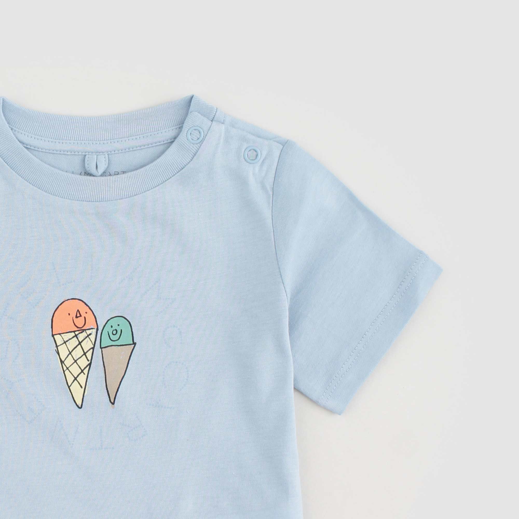 T-shirt Celeste Firmata STELLA MCCARTNEY - annameglio.com abbigliamento moda