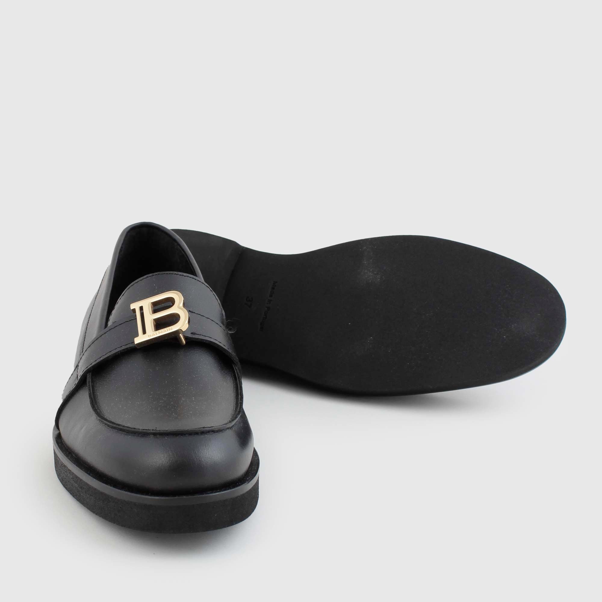 Mocassini Con Fibbia Logo Firmati BALMAIN - annameglio.com abbigliamento moda