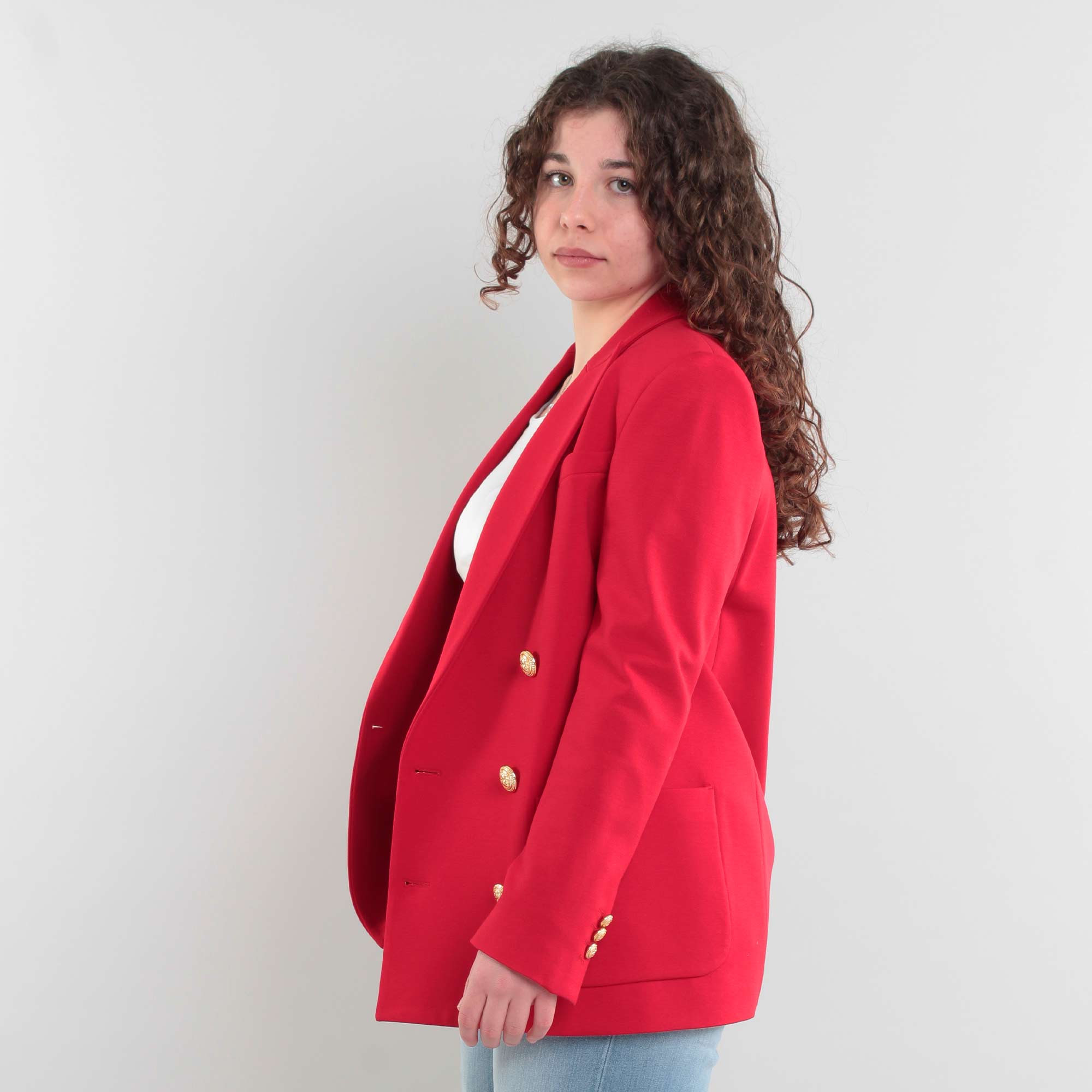 Giacca Doppiopetto Rossa Firmata BALMAIN - annameglio.com abbigliamento moda