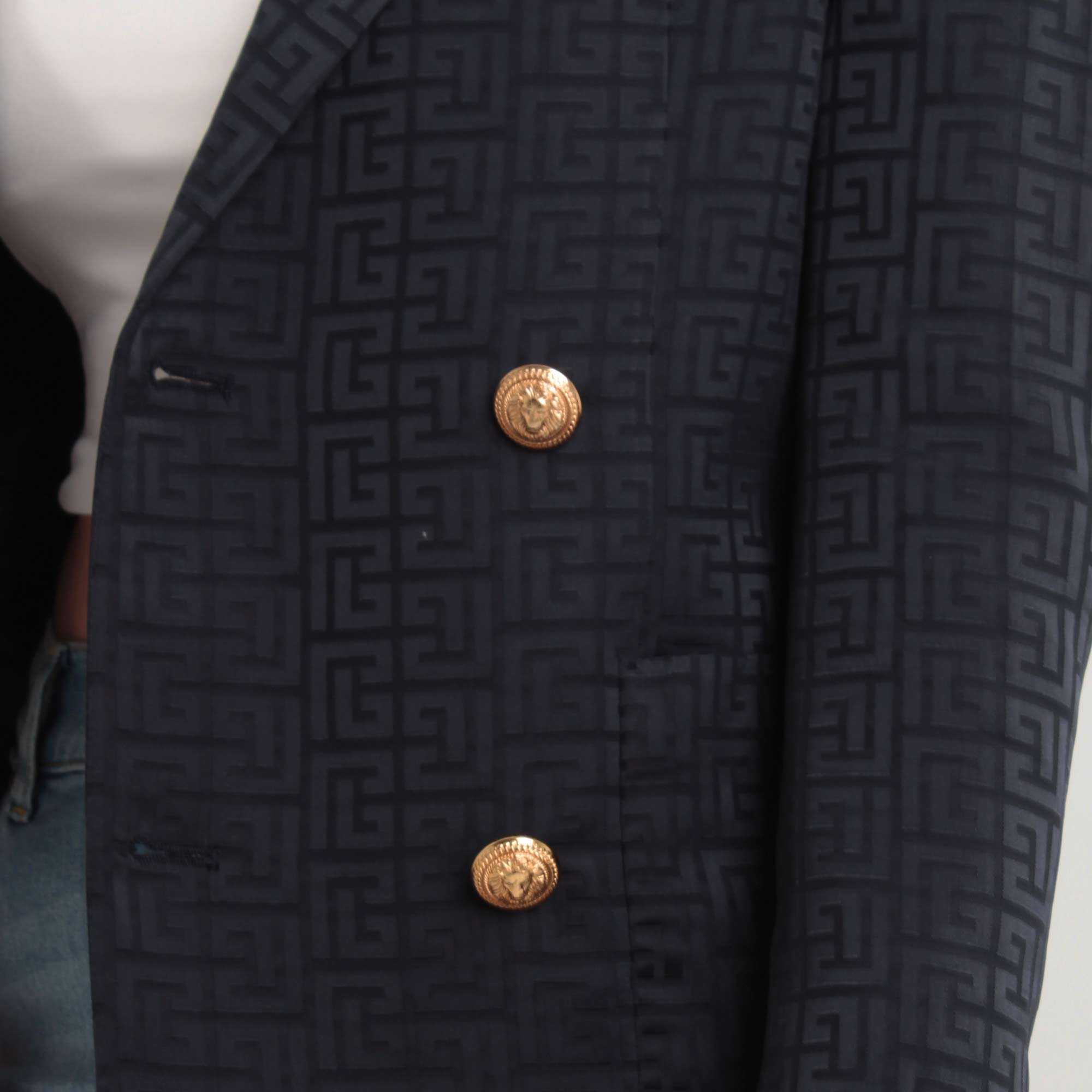 Blazer Con Monogramma Firmato BALMAIN - annameglio.com abbigliamento moda