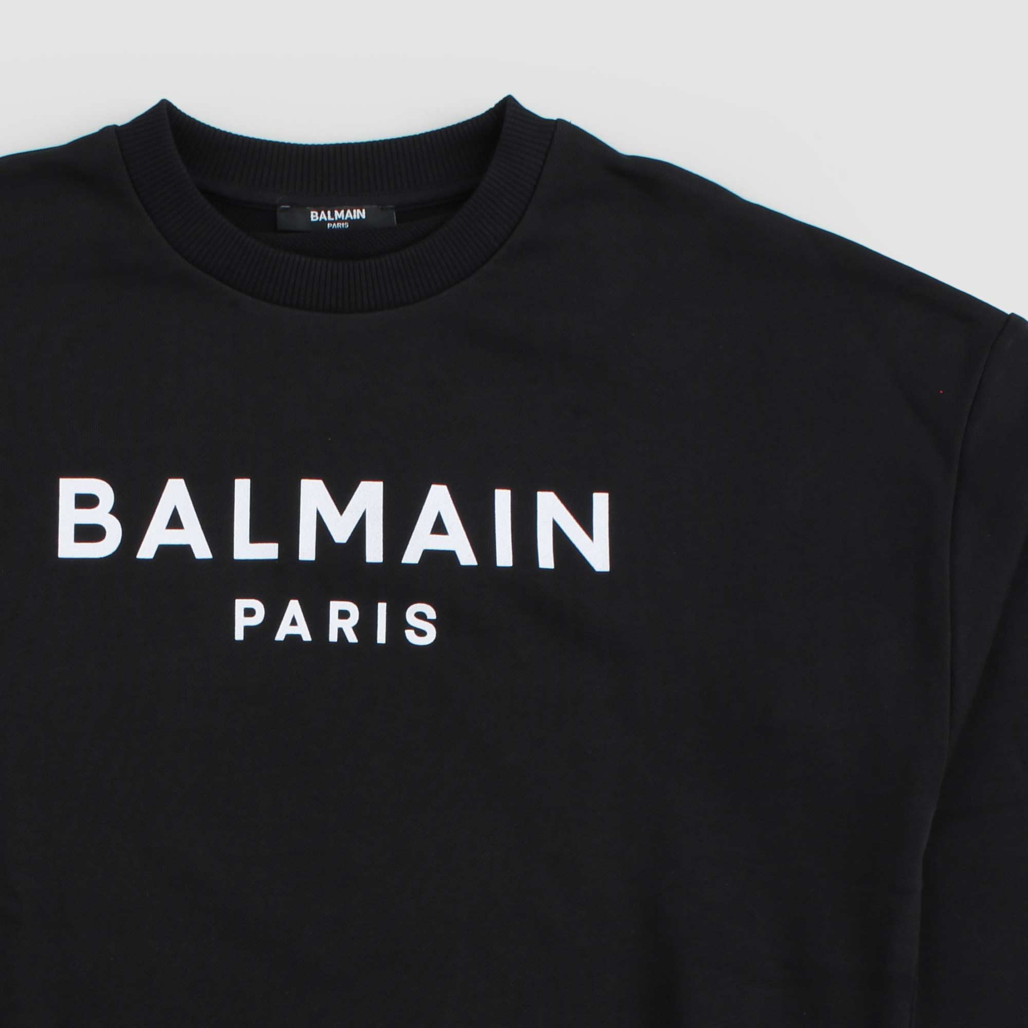 Felpa Nera Con Logo Firmata BALMAIN - annameglio.com abbigliamento moda