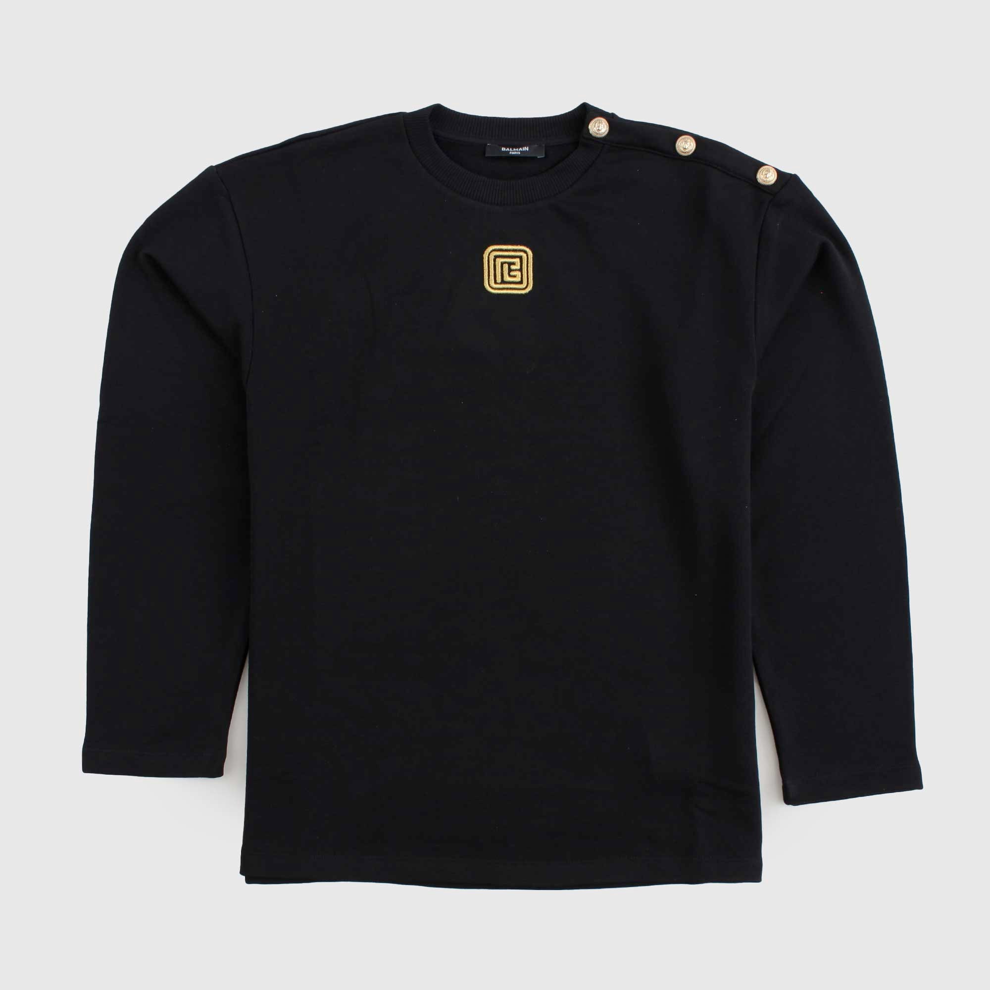 Felpa Nera Firmata BALMAIN - annameglio.com abbigliamento moda