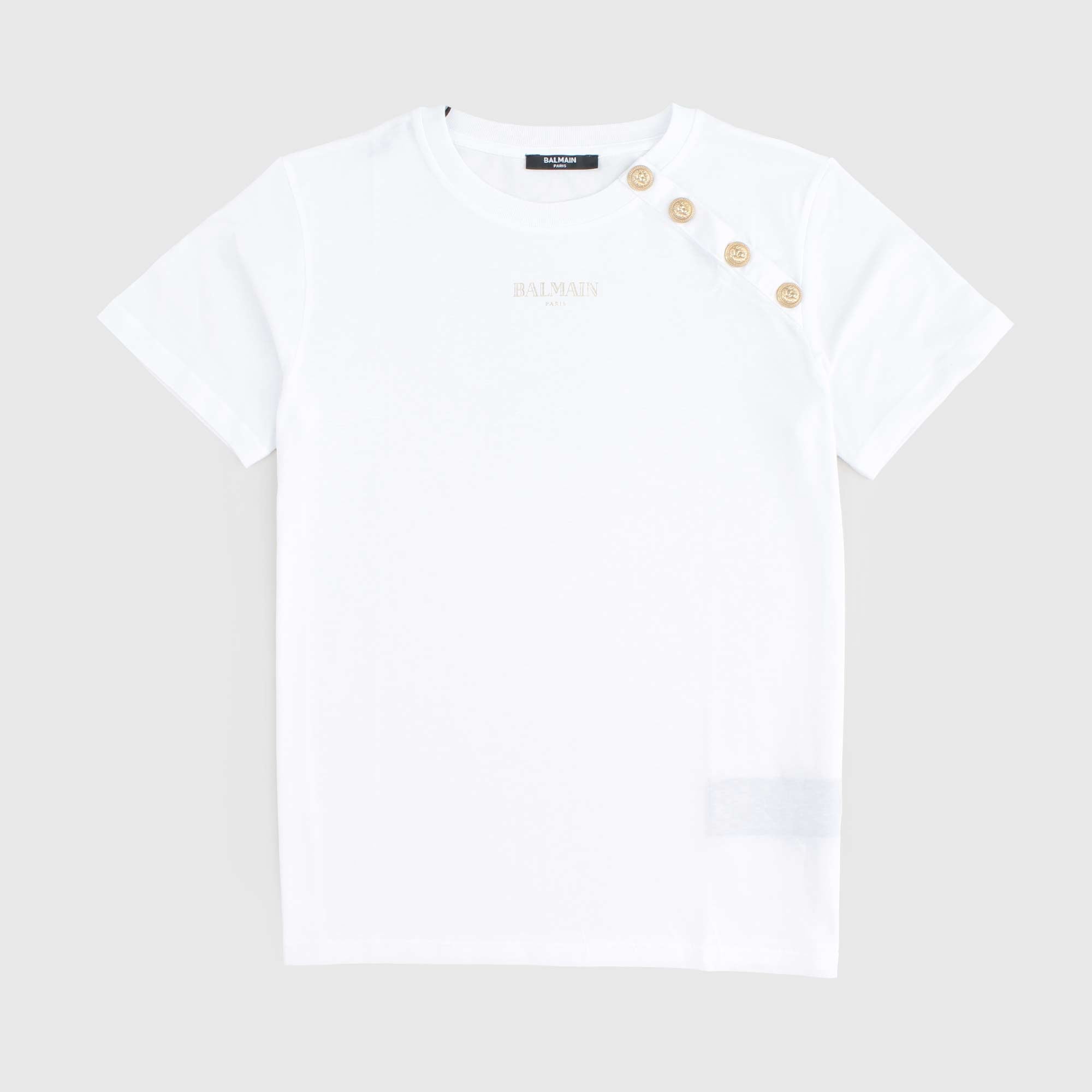 T-shirt Bianca Teen Firmata BALMAIN - annameglio.com abbigliamento moda