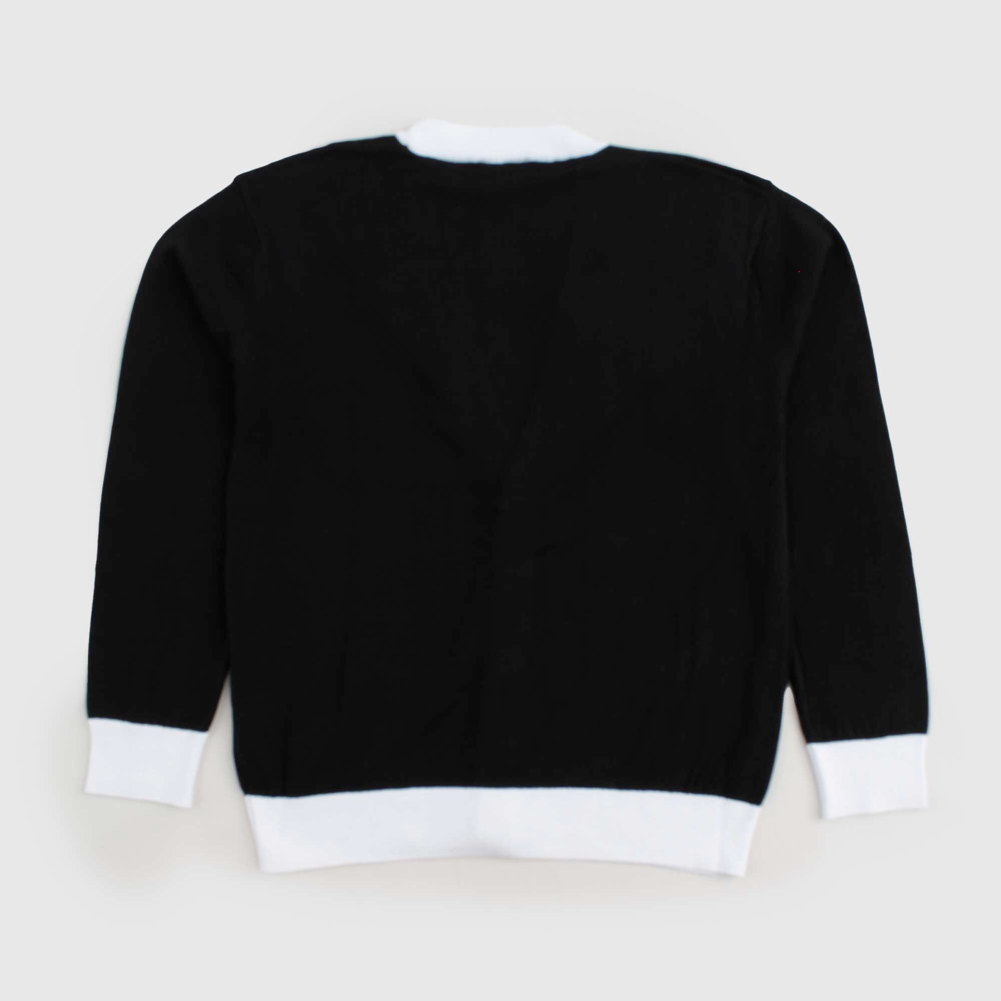Cardigan Nero e Bianco Firmato BALMAIN - annameglio.com abbigliamento moda
