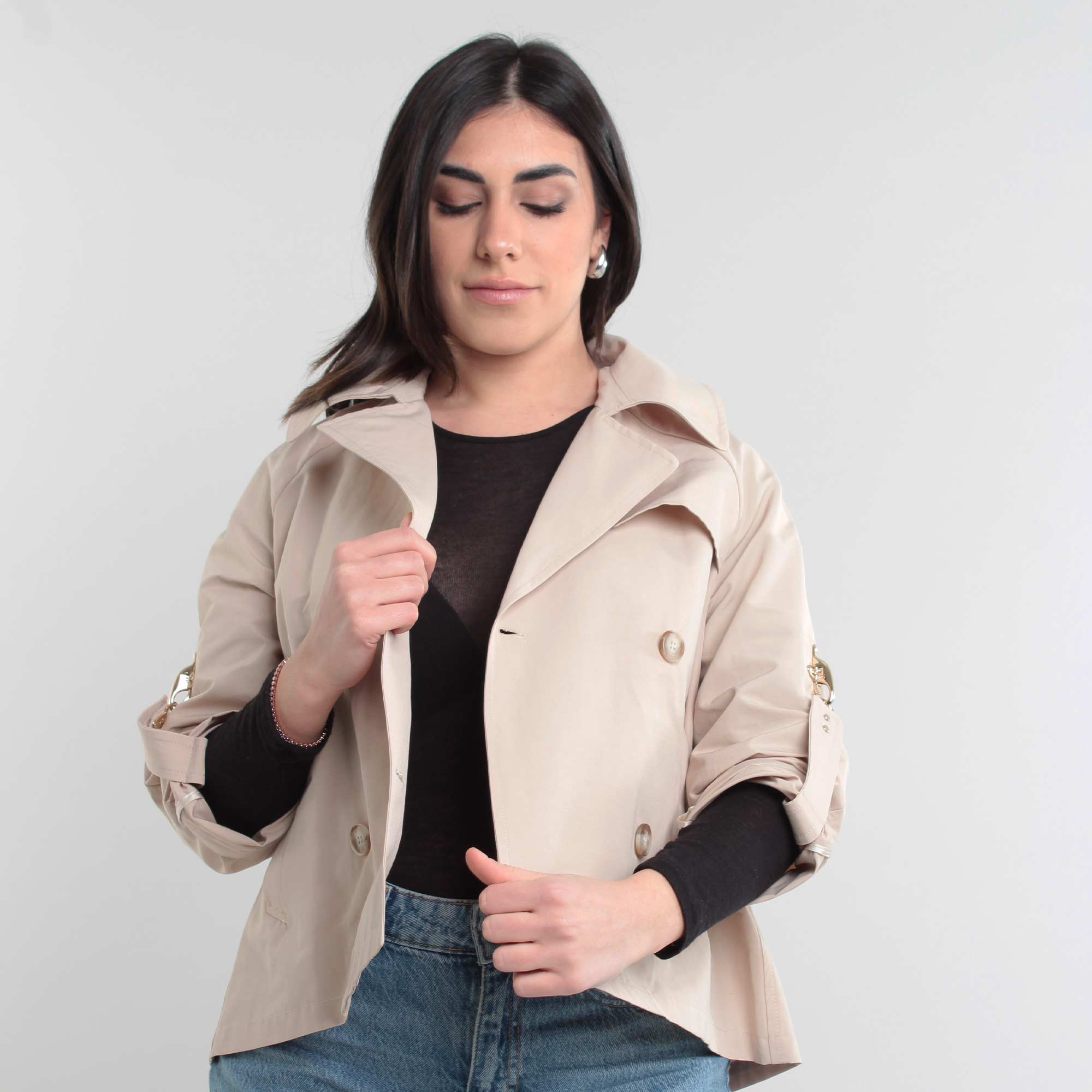 Trench Corto Beige Firmato FAY JUNIOR - annameglio.com abbigliamento moda