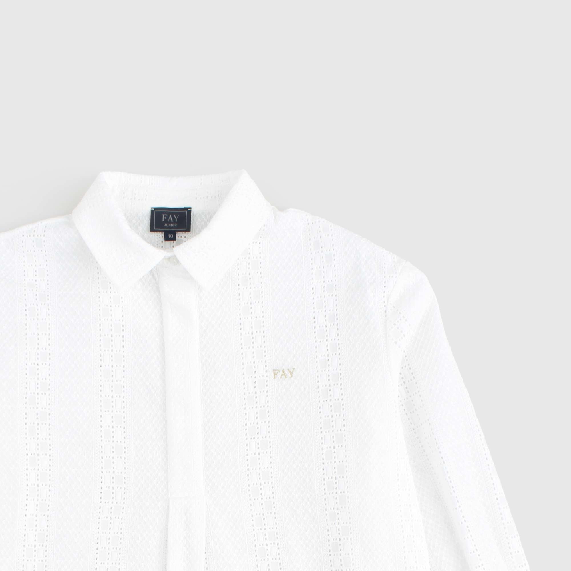 Camicia Bianca Firmata FAY JUNIOR - annameglio.com abbigliamento moda